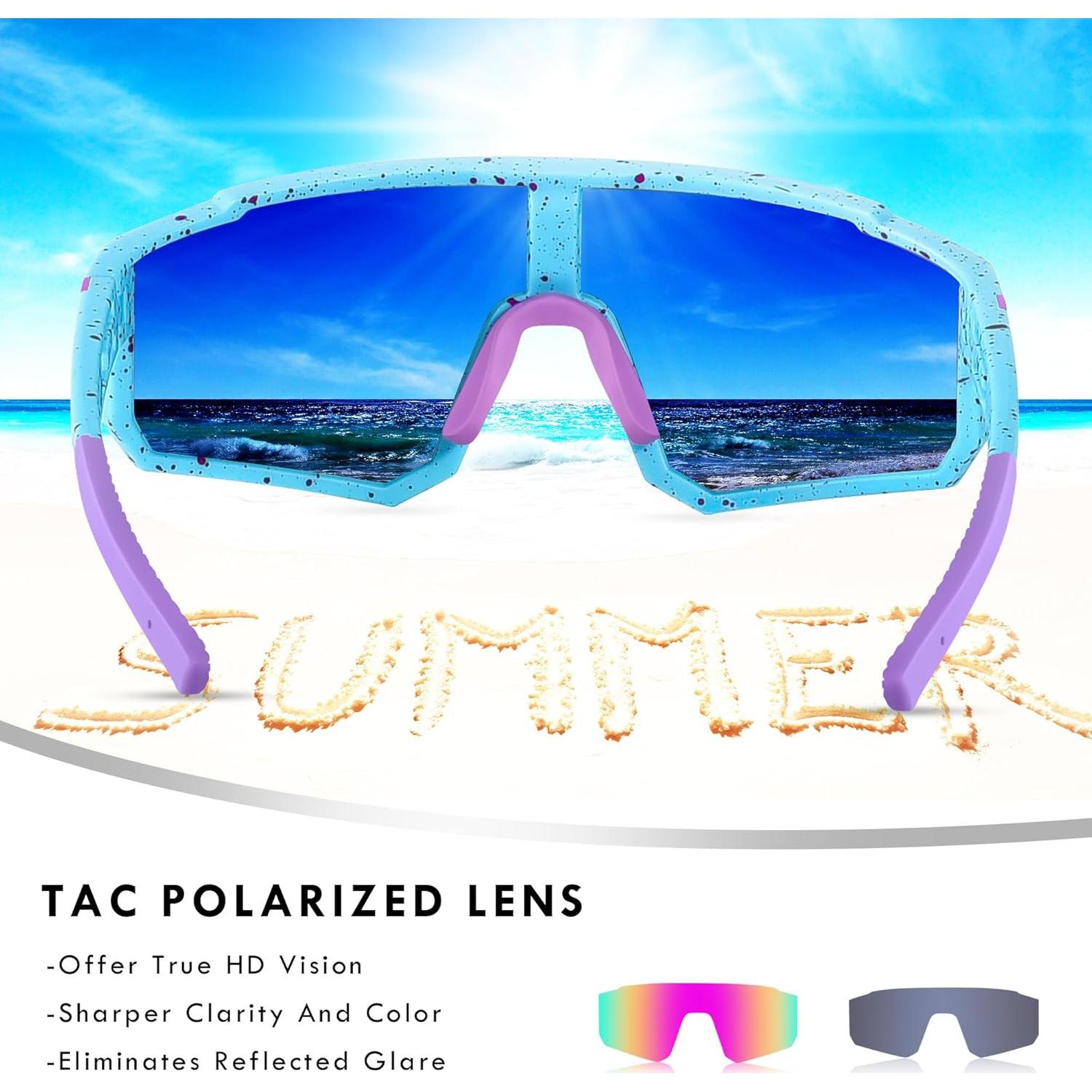 Gafas de sol deportivas polarizadas UV400 para niños y niñas