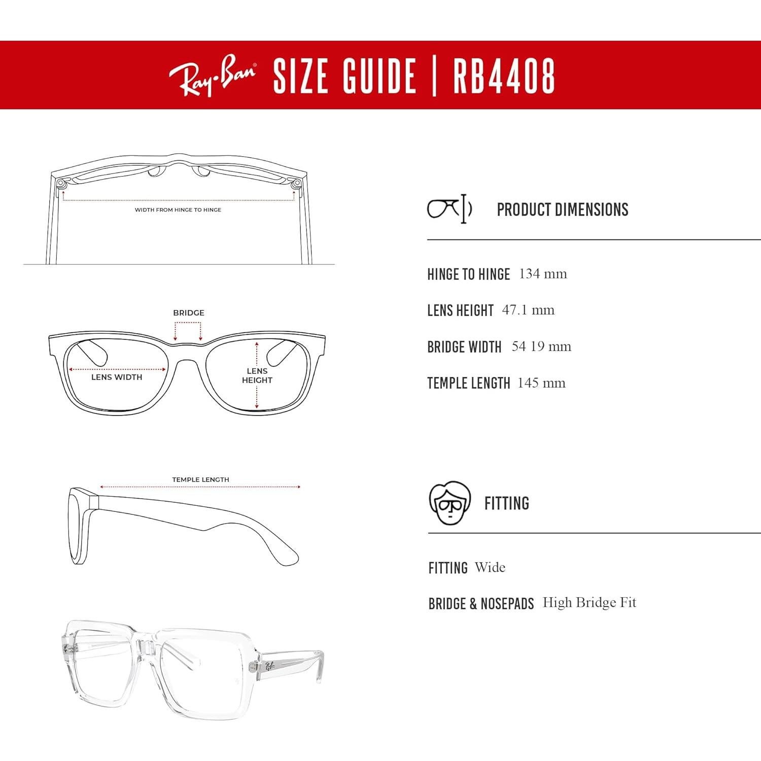 Gafas de sol Ray-Ban RB4408 Magellan Unisex Foto-cromáticas