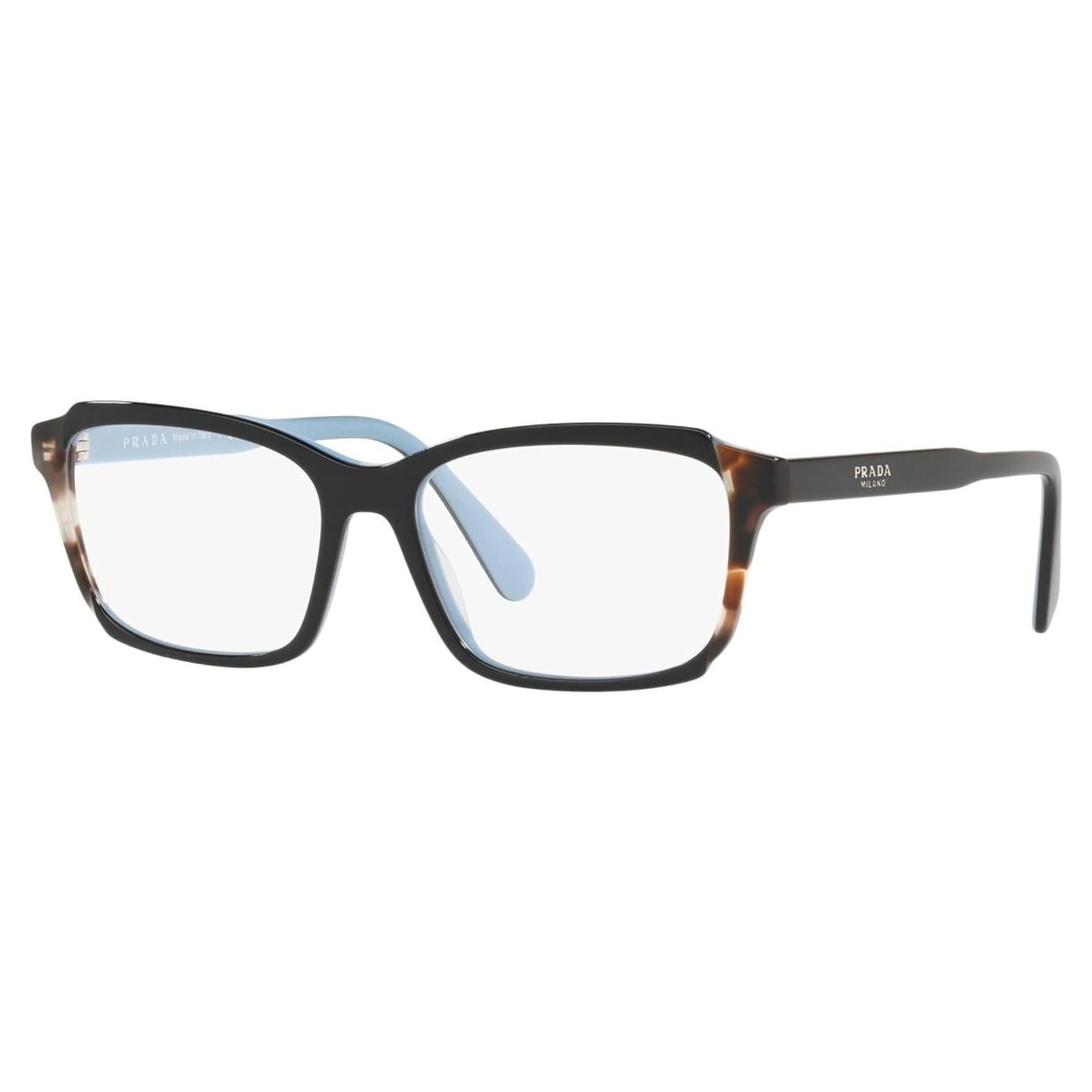 Montura de Gafas Prada PR01VVF KHR1O1-55 Negro/Azul