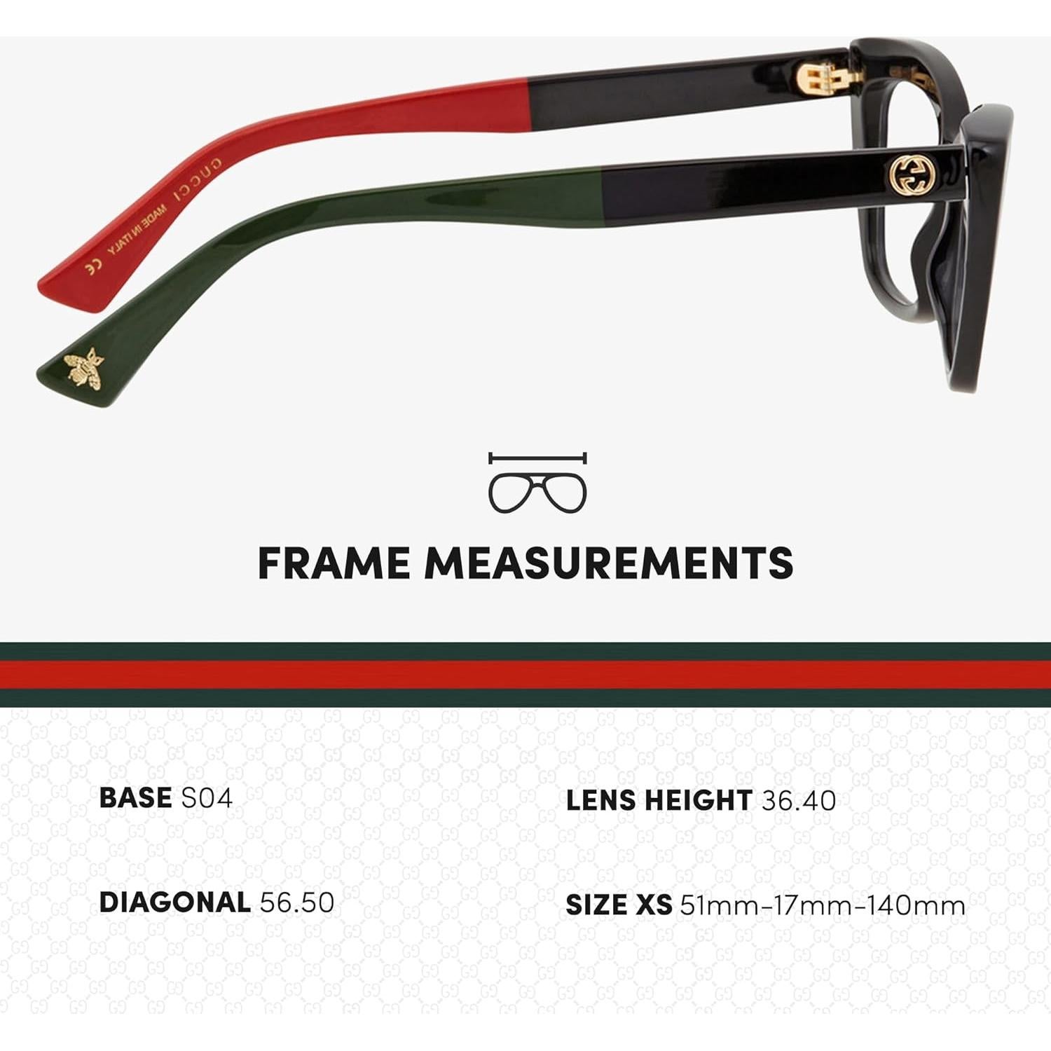 Gafas de Sol Gucci GG0165ON Mujer Ojo de Gato Negro 51mm