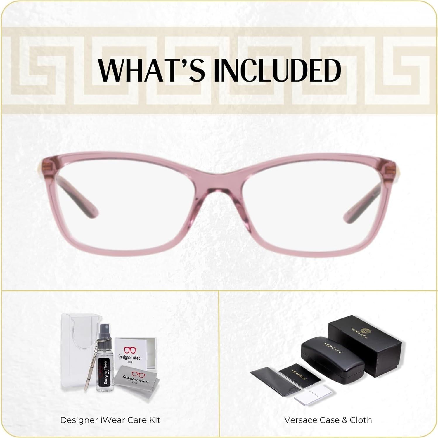 Gafas de sol Cateye Versace VE3186 para mujeres + Kit de cuidado