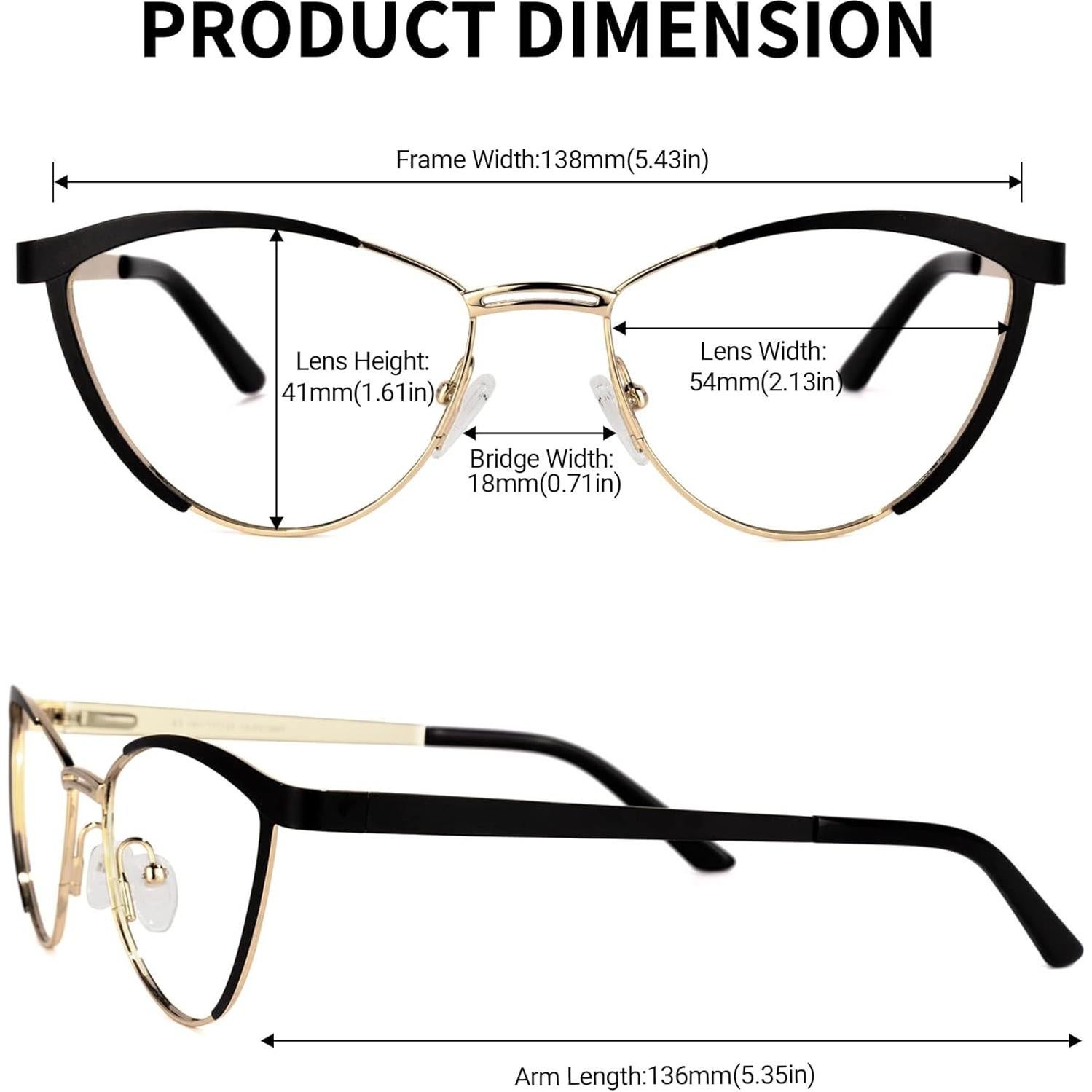 Gafas de luz azul Zeelool Sydney FM0125 para mujer - Negro