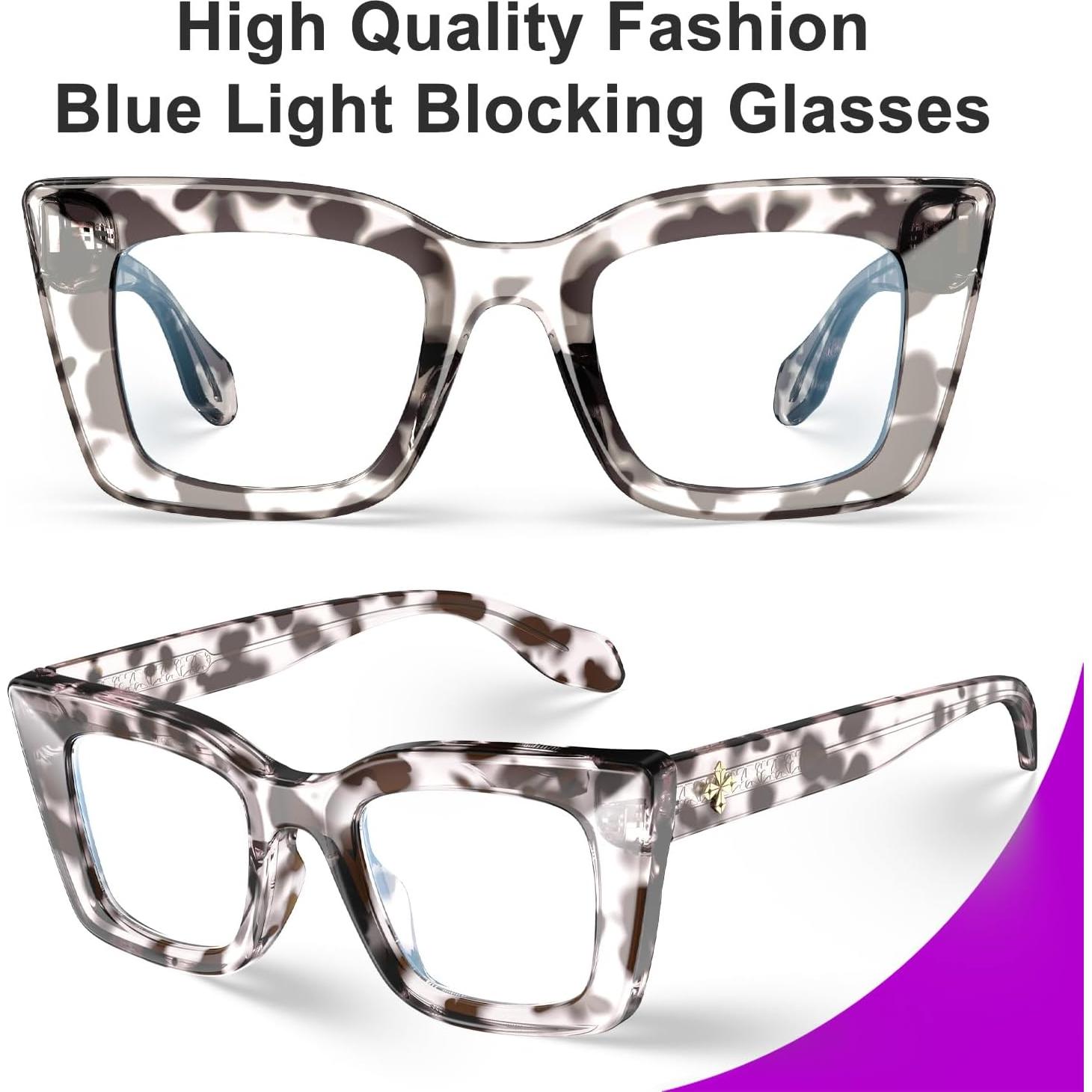 Gafas VISOONE TR90 estilo gato con bloqueo luz azul para mujeres