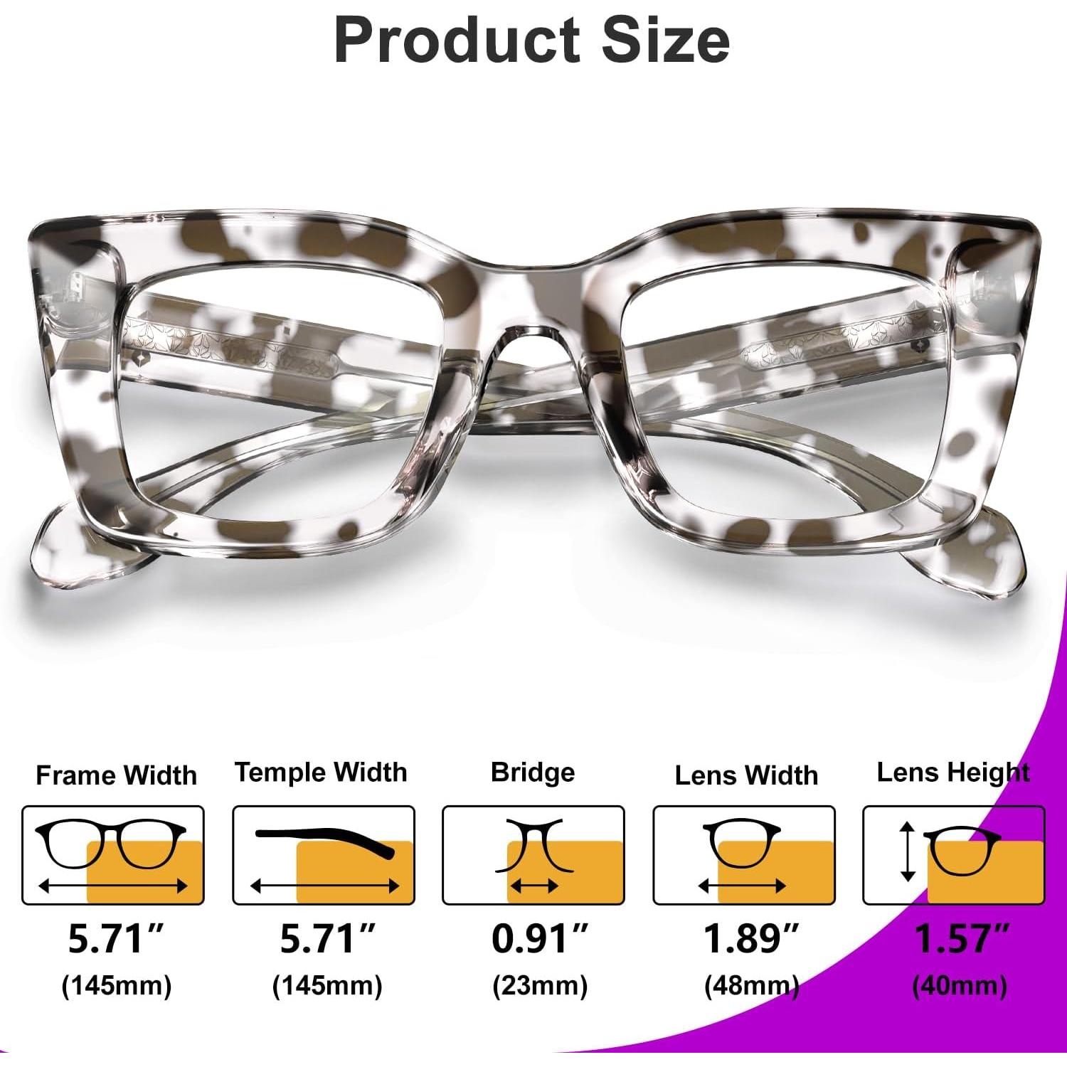 Gafas VISOONE TR90 estilo gato con bloqueo luz azul para mujeres