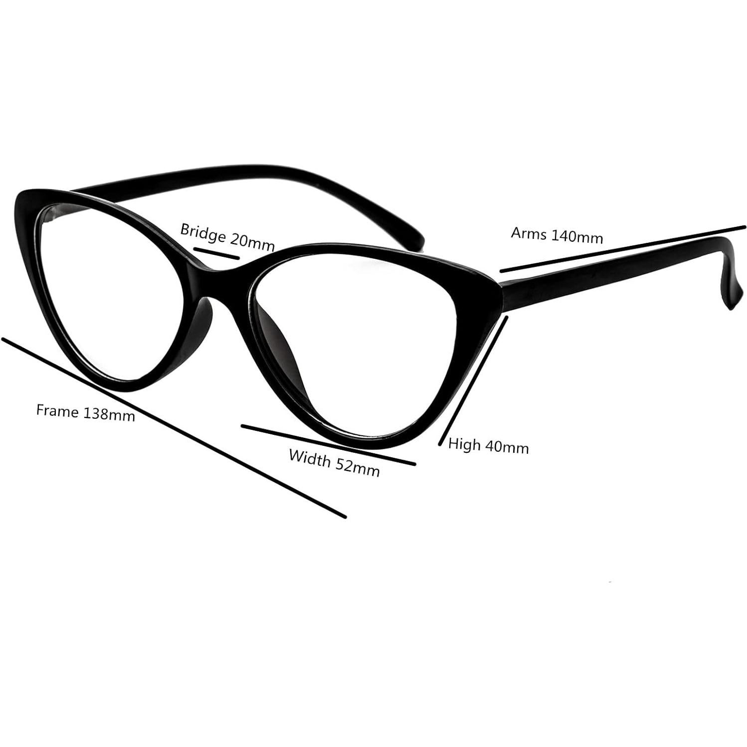 Gafas de miopía cerca ojo de gato retro para mujeres -1.0D