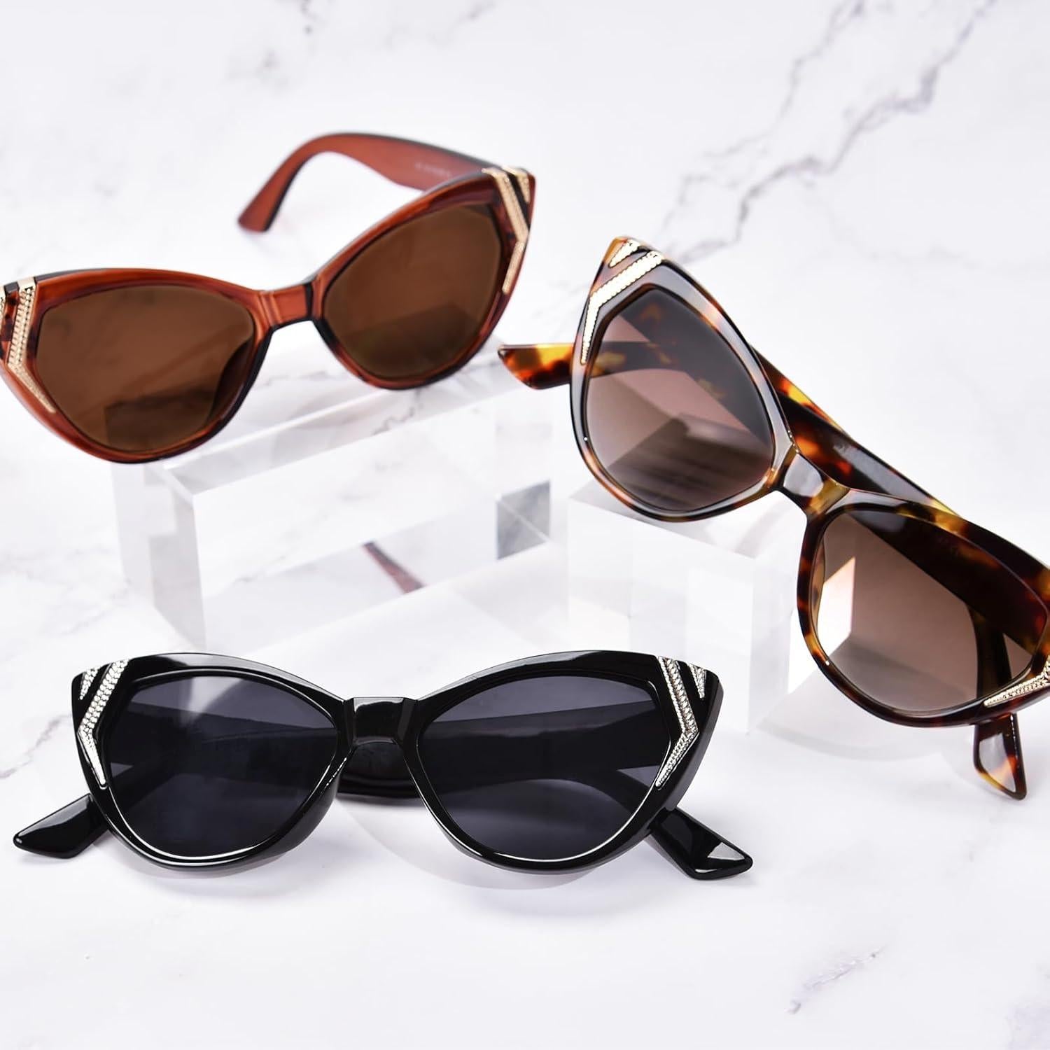 Gafas de sol Cat Eye OPTOFENDY para mujeres, estilo retro