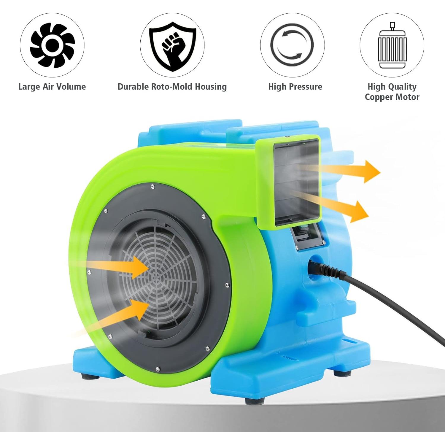 Soplador Inflable MOUNTO 2.0hp Eficiente para Casa de Brincar