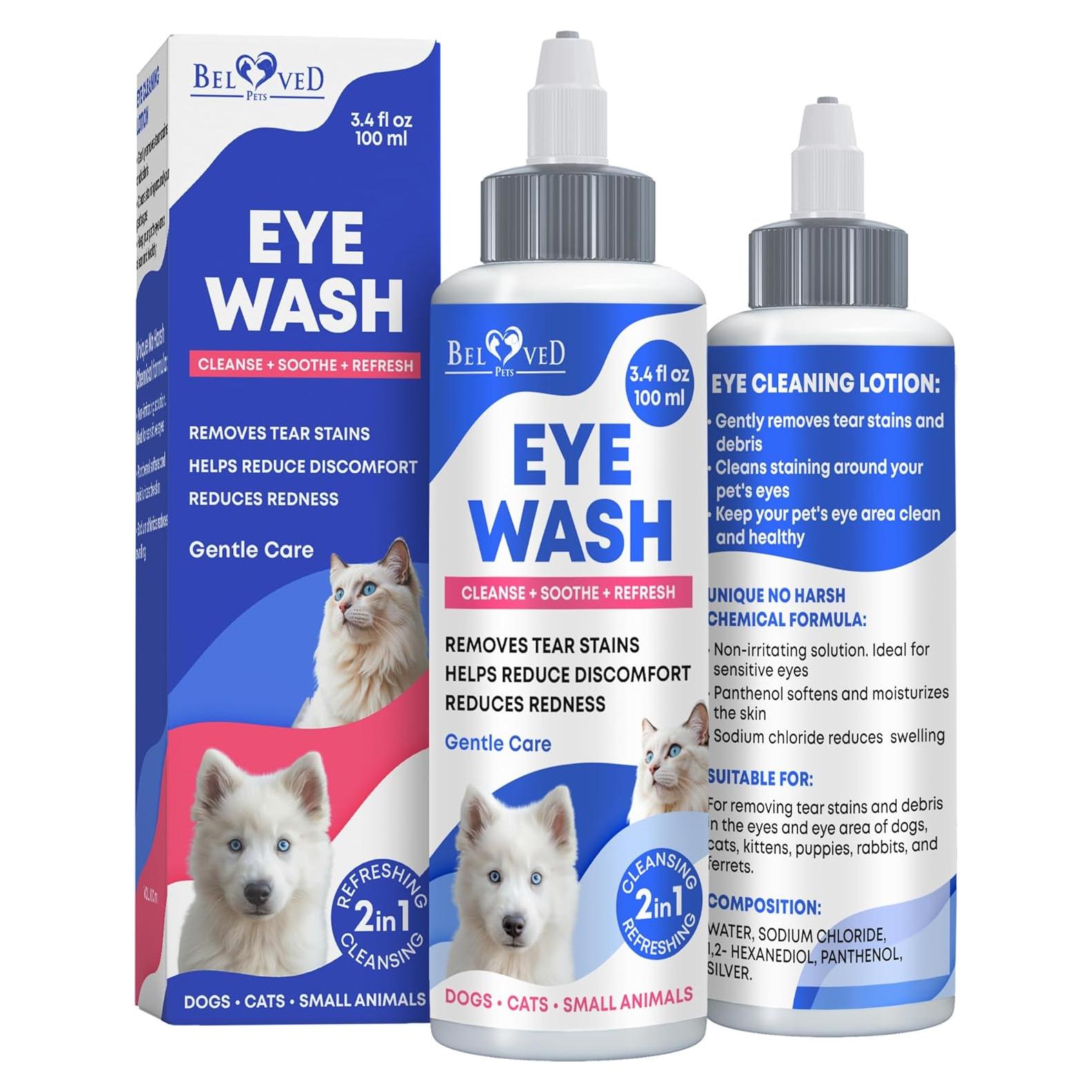 Gotas Limpiadoras para Ojos de Mascotas Beloved Pets 132g