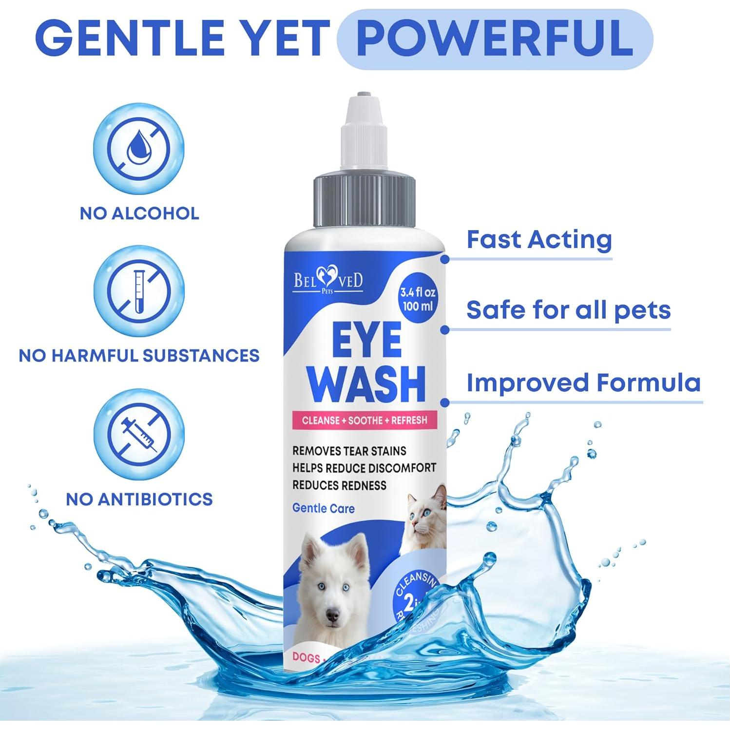 Gotas Limpiadoras para Ojos de Mascotas Beloved Pets 132g