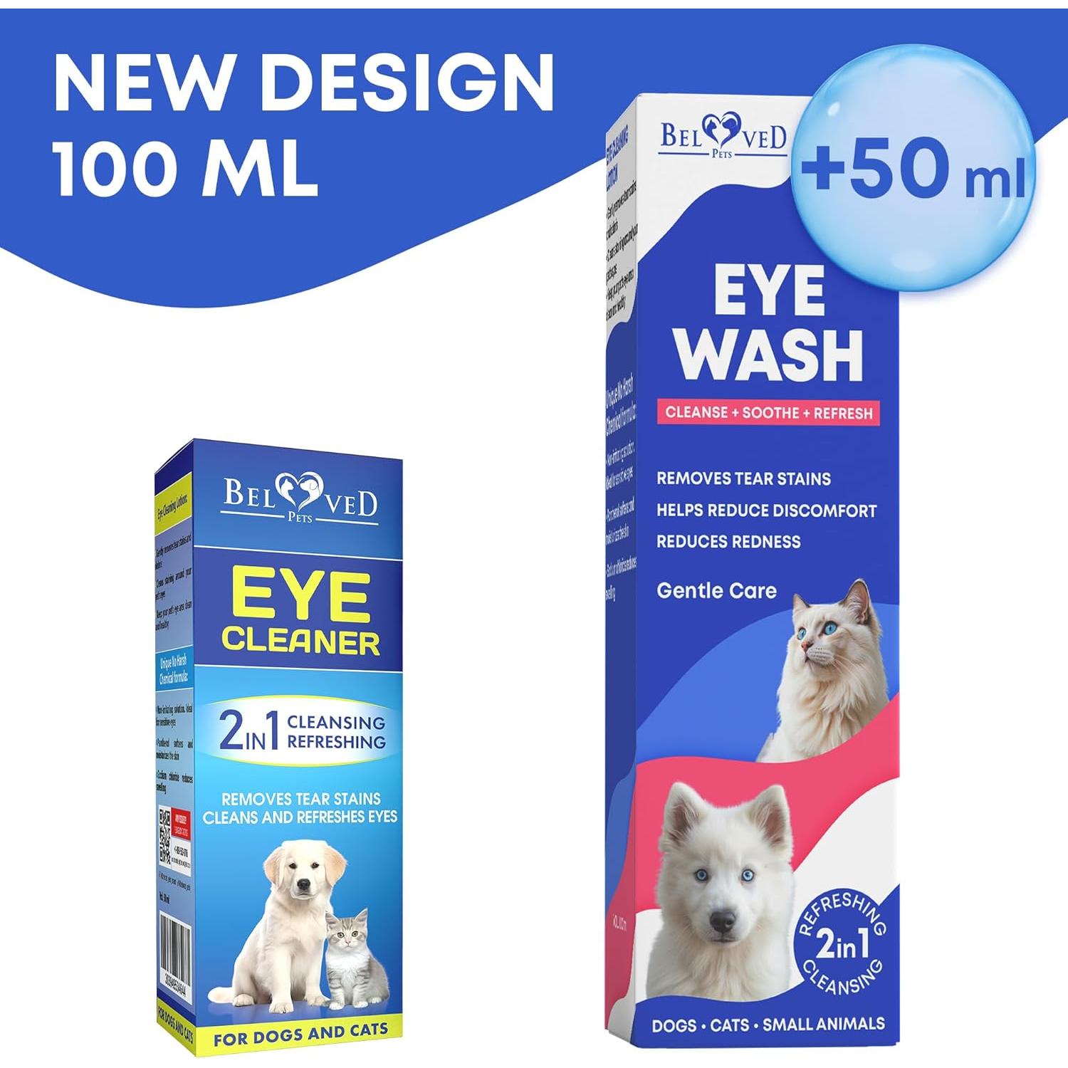 Gotas Limpiadoras para Ojos de Mascotas Beloved Pets 132g