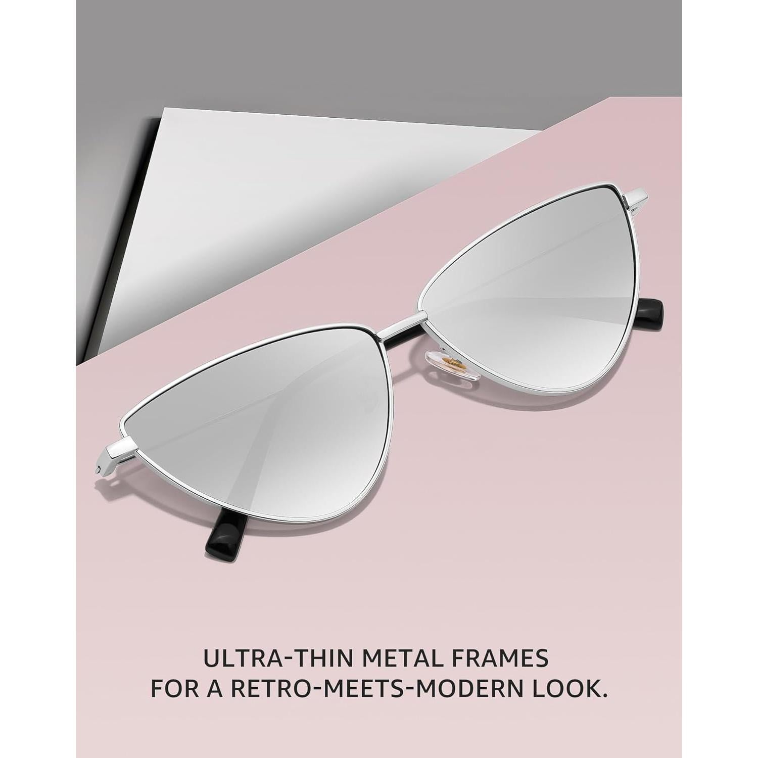 Gafas de sol Cat Eye SODQW para mujeres con protección UV