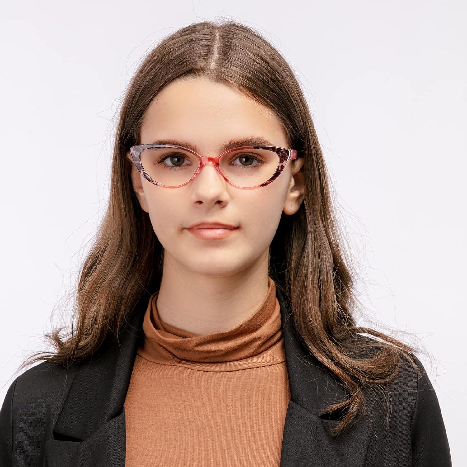 Gafas de Lectura OSLOB para Mujeres con Bloqueo Luz Azul - 4 Pack