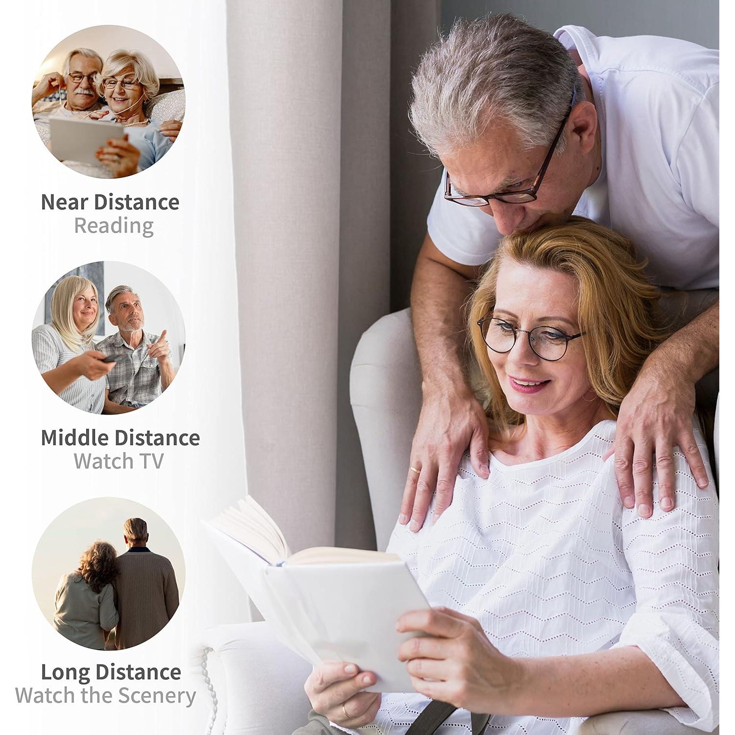 Gafas de lectura BHX8013 para mujeres, bloquean luz azul, 2.25D