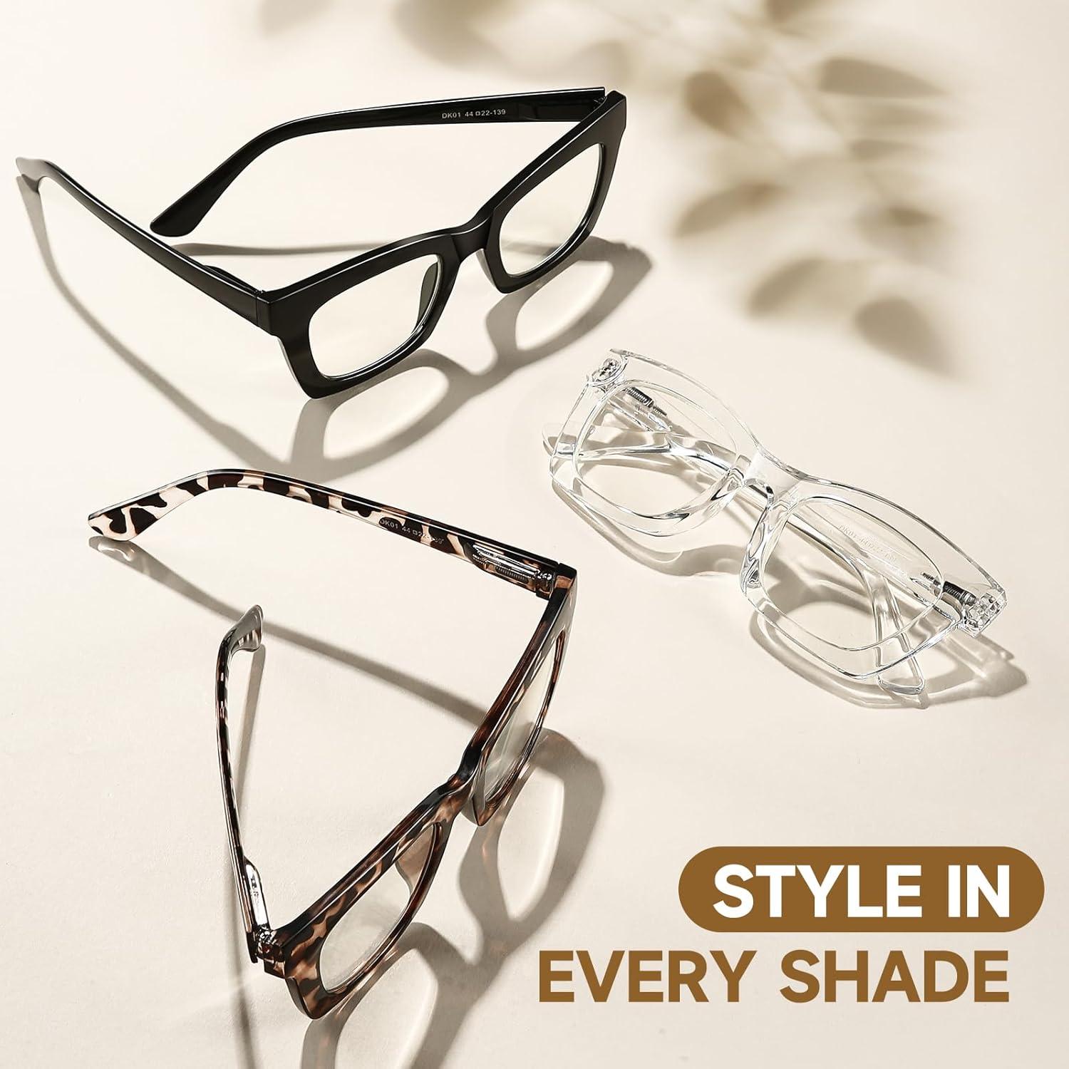 Gafas de lectura estilo gato Celng - Paquete de 3 con bloqueo luz azul