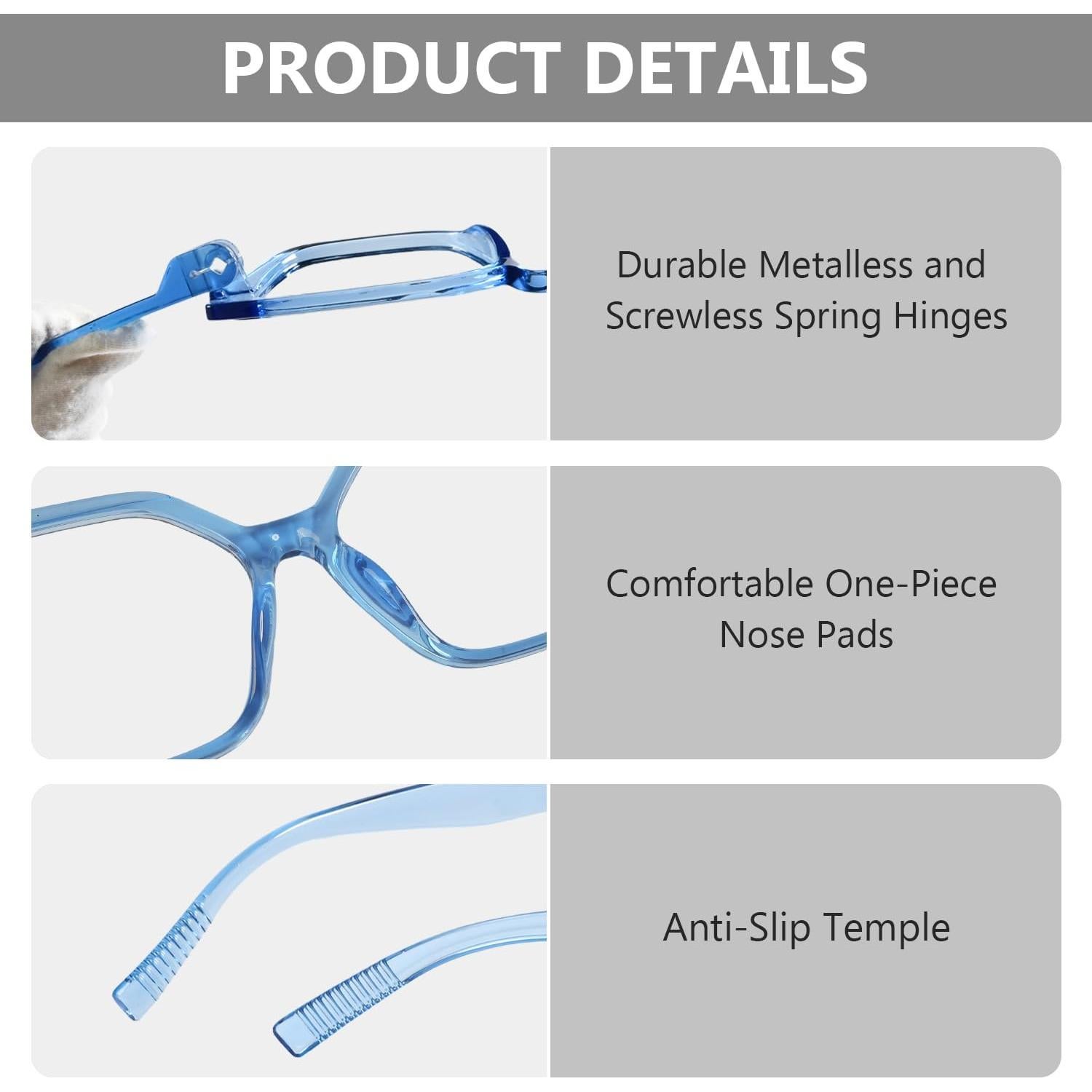 Gafas de Lectura Eyekepper Ojos de Gato Sobredimensionadas +0.75