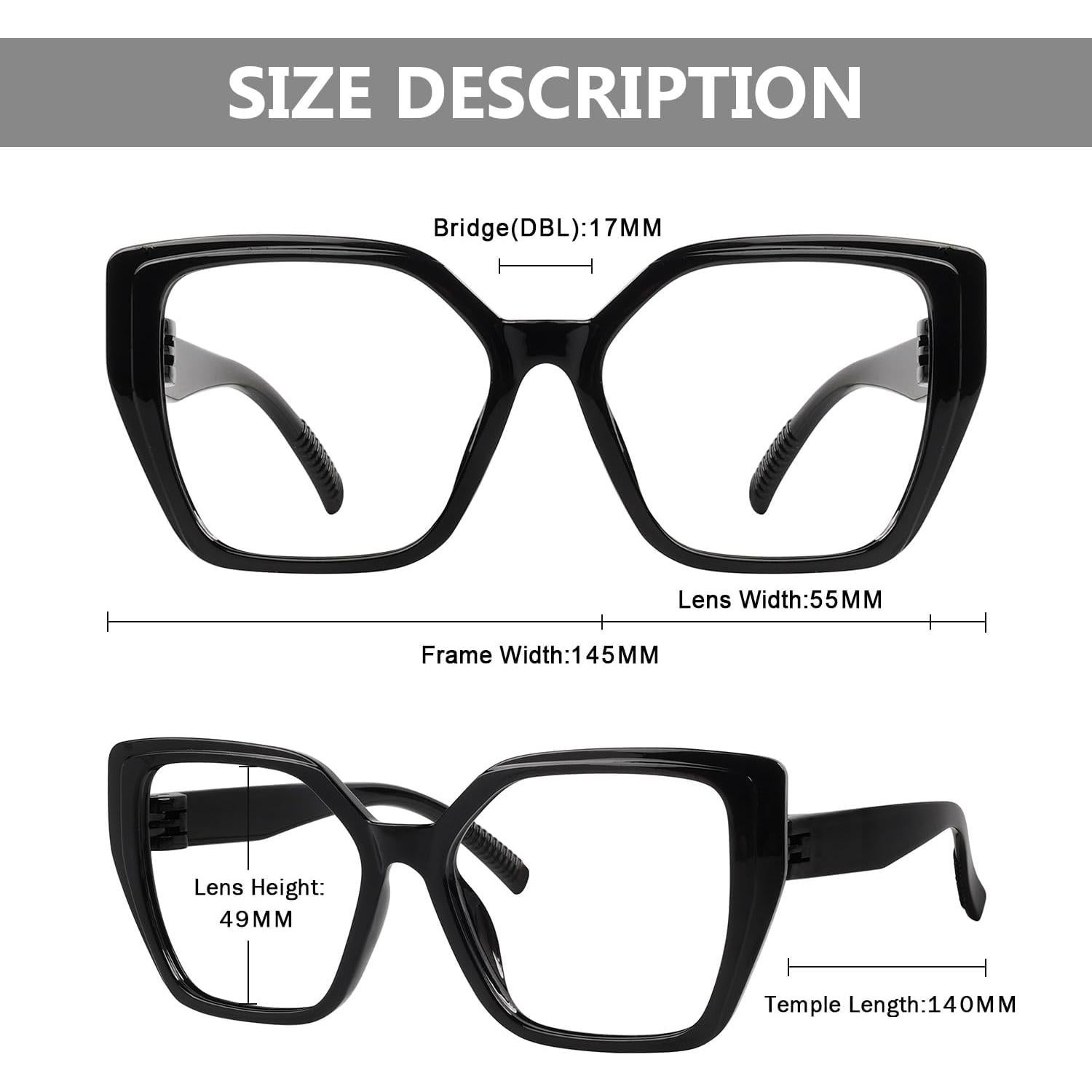 Gafas de Lectura Eyekepper Ojos de Gato Sobredimensionadas +0.75