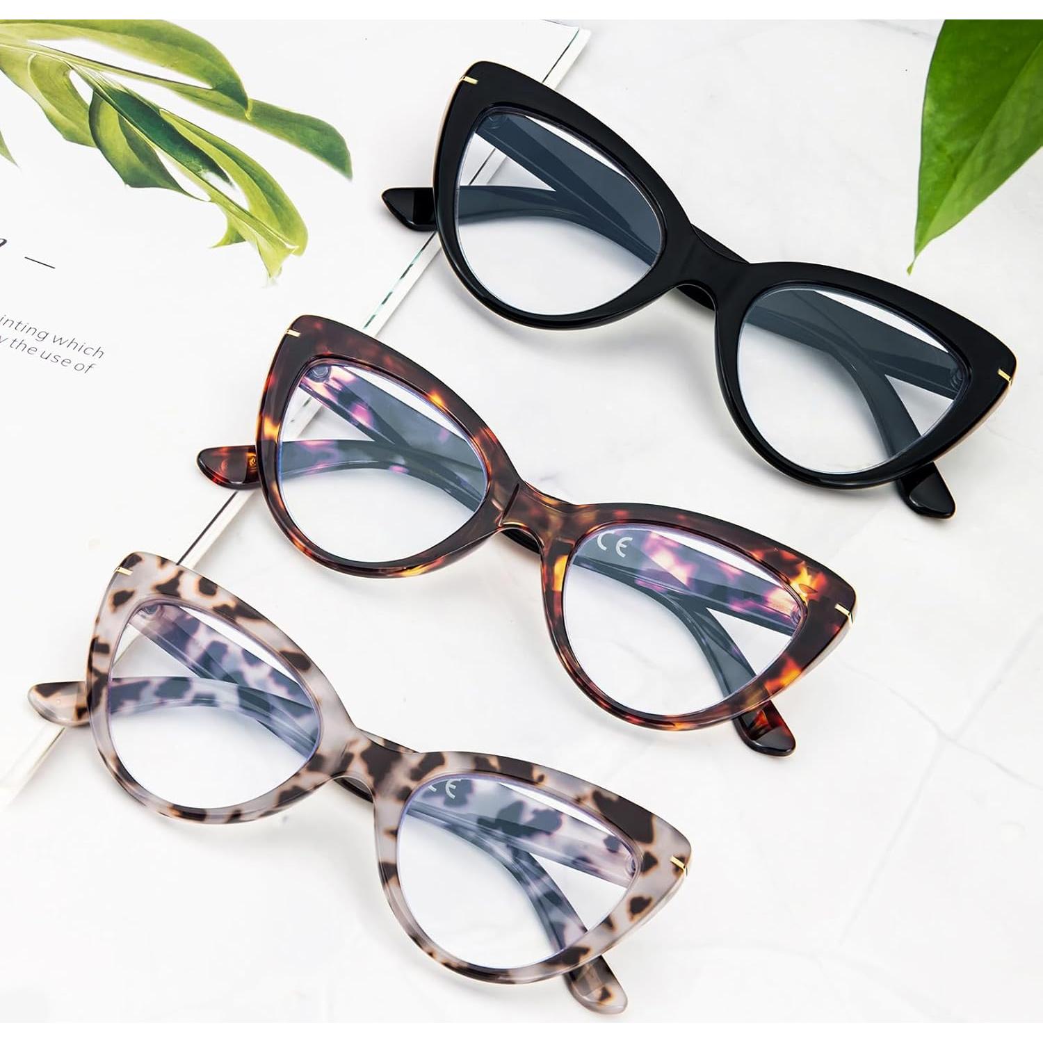 Gafas de Lectura Ojo de Gato MMOWW 1.5x Anti Luz Azul Mujeres