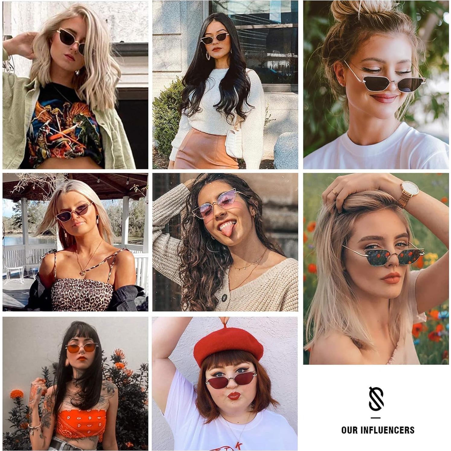 Gafas de sol cateye SojoS SJ1127A UV400 para mujeres