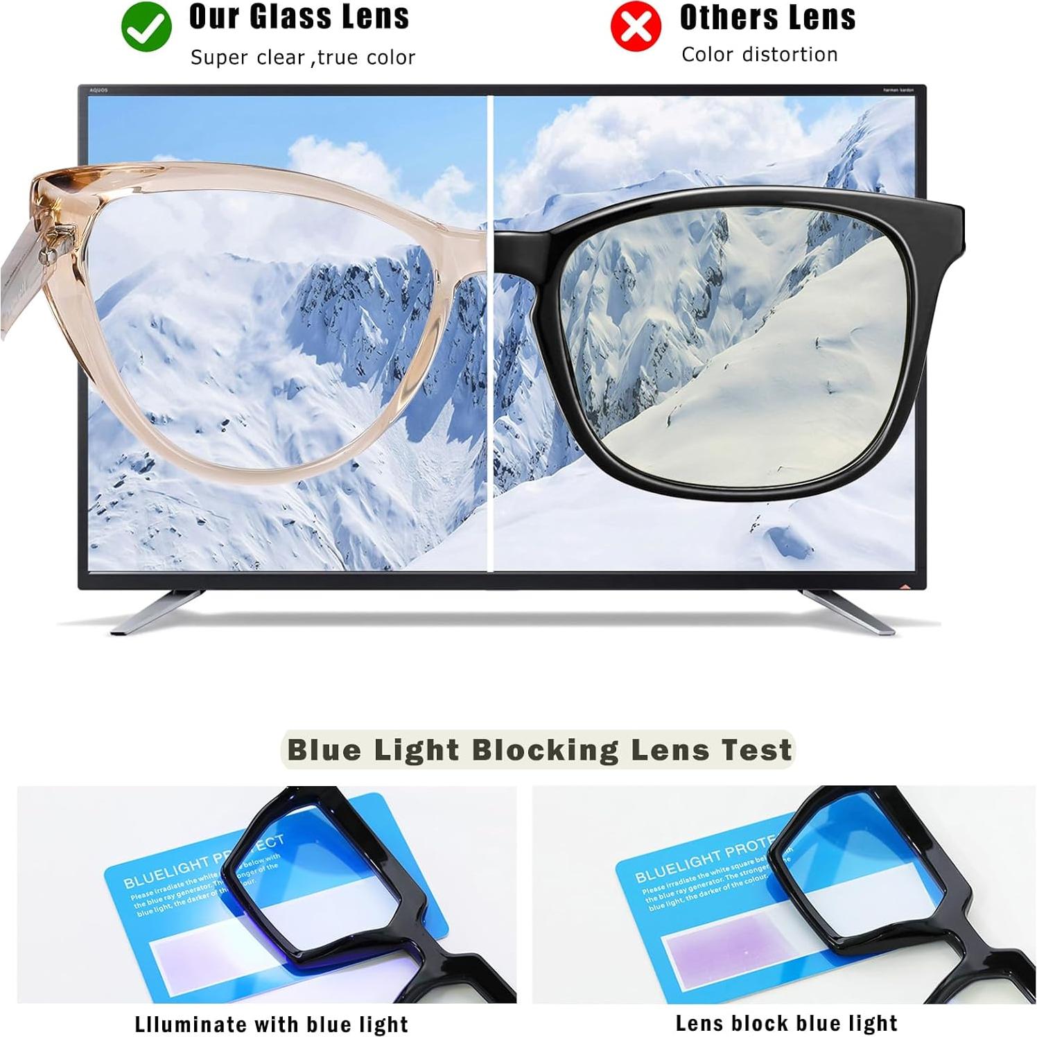 Gafas de Luz Azul VISOONE TR90 Ojo de Gato Antideslumbrantes