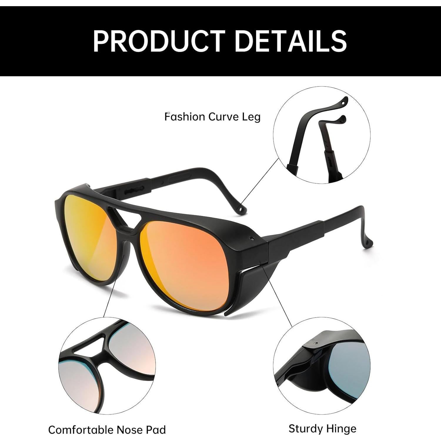 Gafas de Sol Góticas Polarizadas YAMEIZE UV400 Unisex