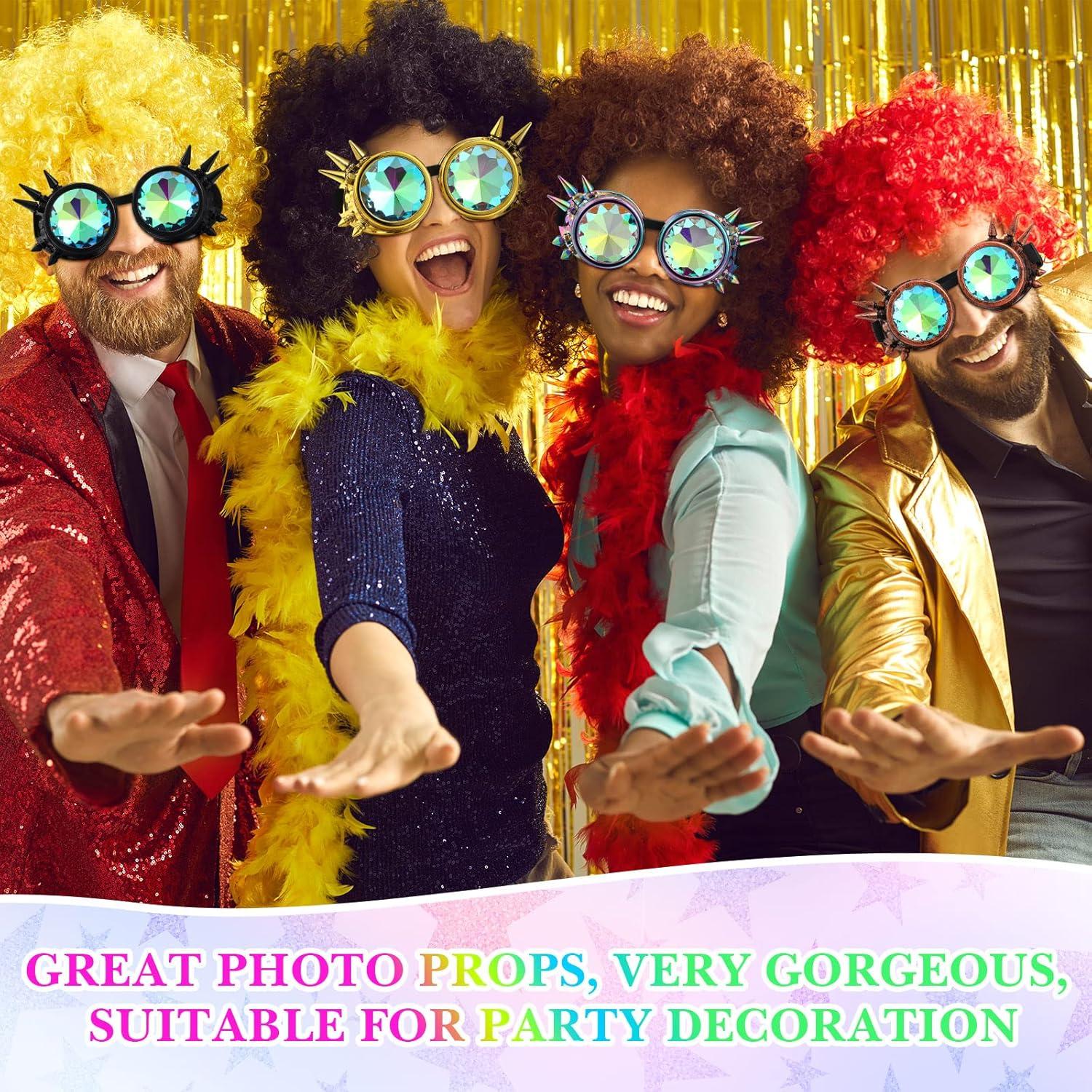 Gafas Steampunk Caleidoscópicas 6 Piezas para Festival