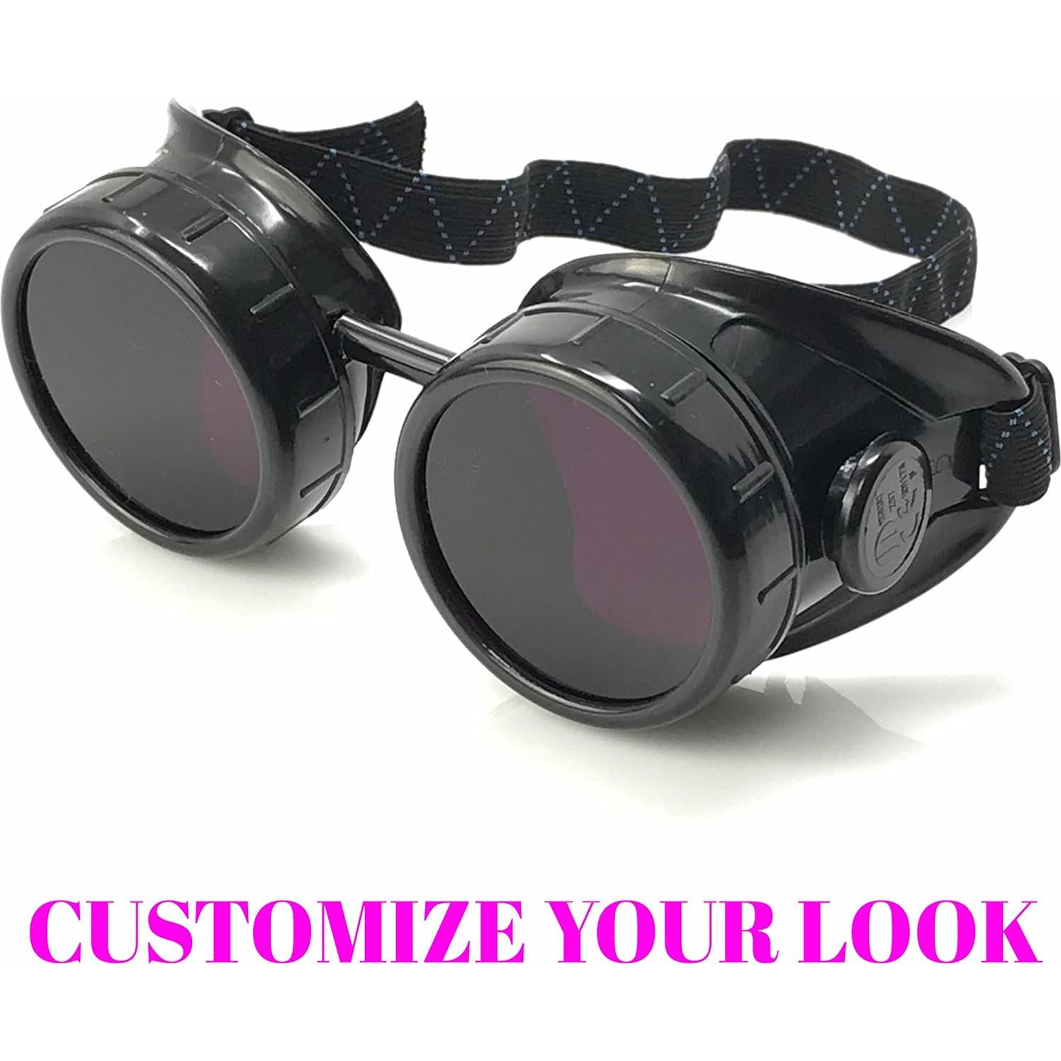 Gafas Steampunk Moradas de Protección Ocular para Disfraces