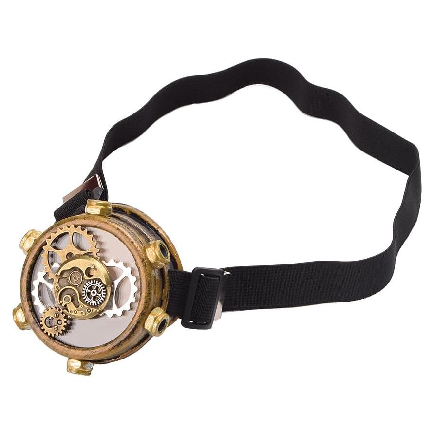Parche de Ojo Pirata Steampunk BLESSUME con Engranajes