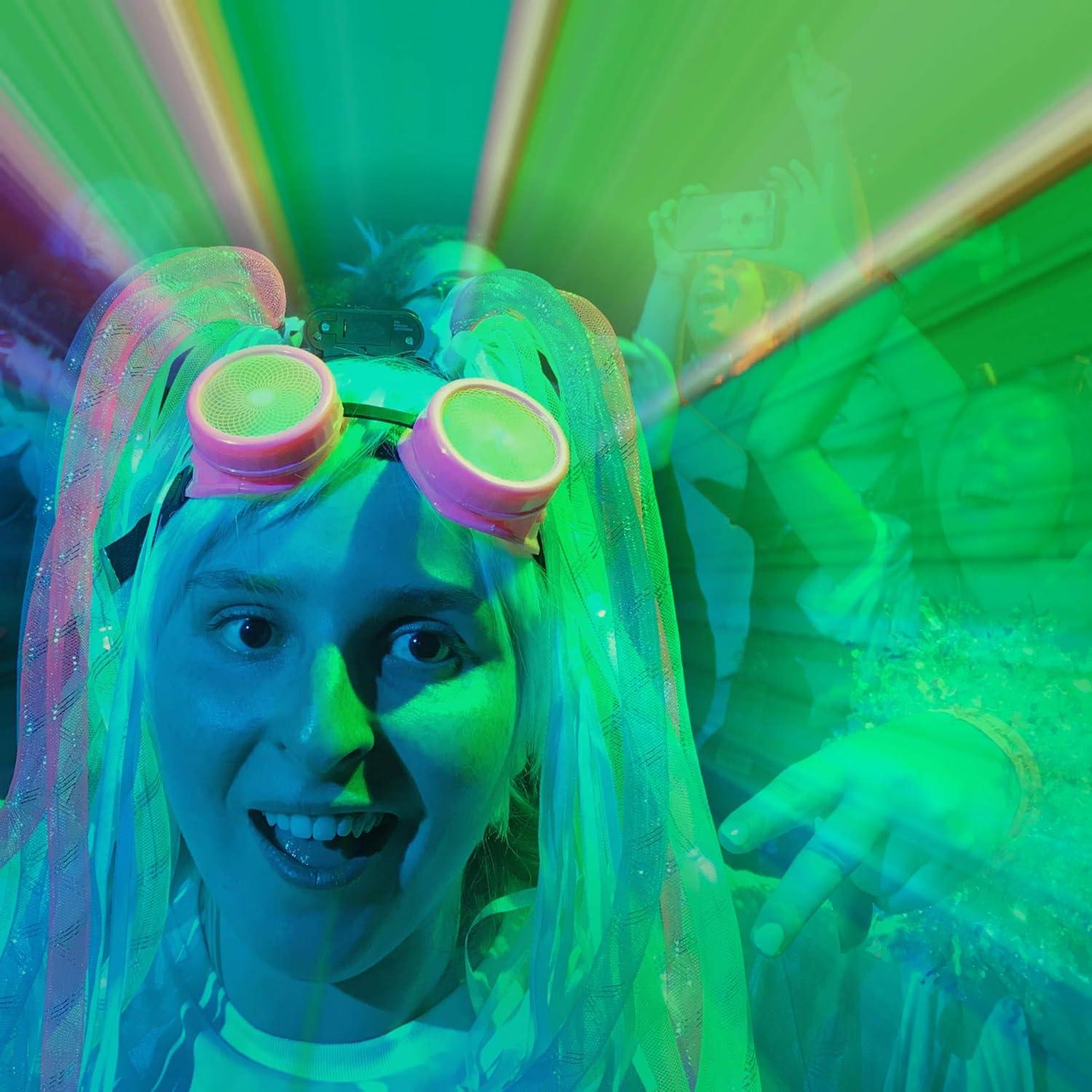 Gafas Steampunk UMBRELLALABORATORY con Lentes Arcoíris 3D