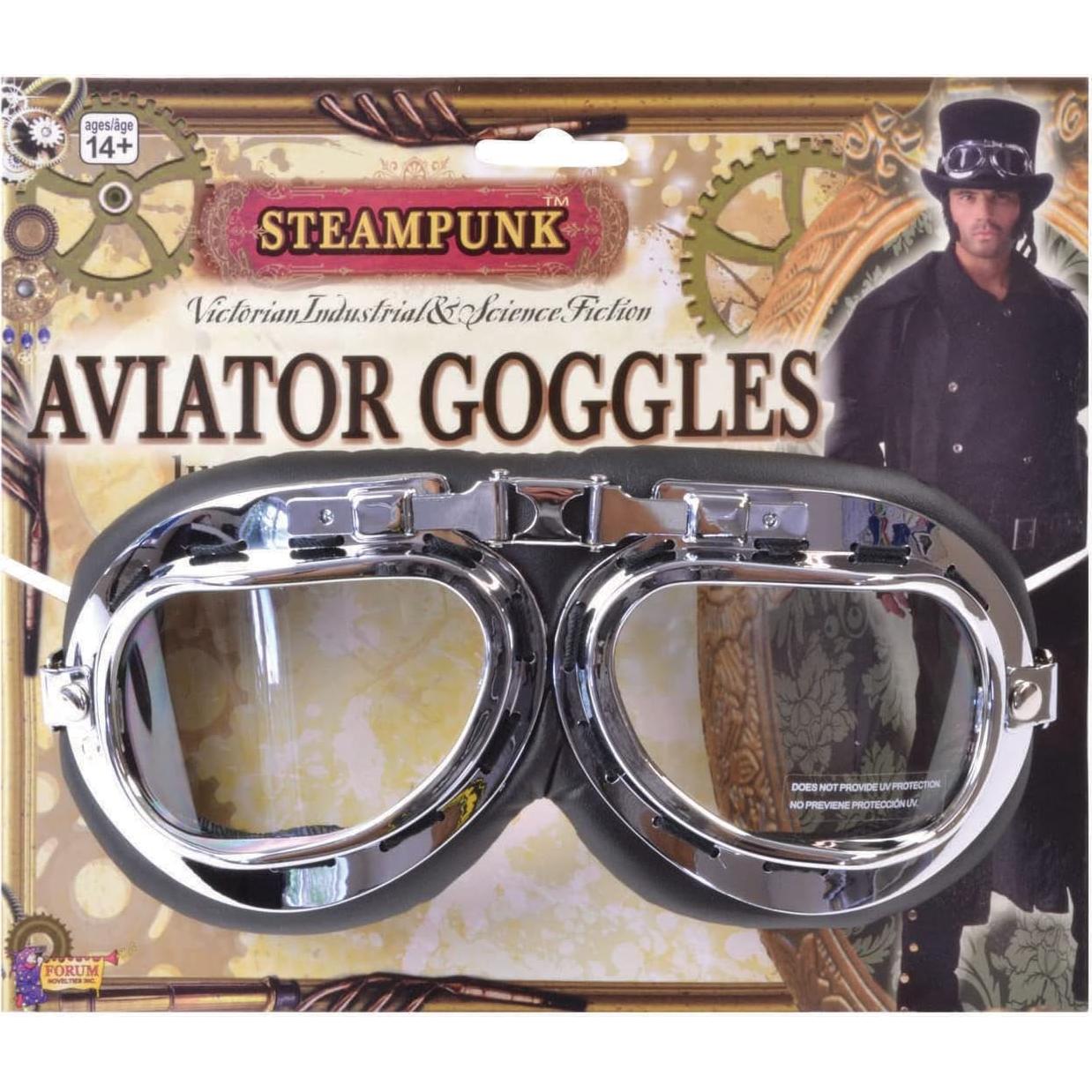 Gafas de Aviador Steampunk Forum para Hombres - Talla Única