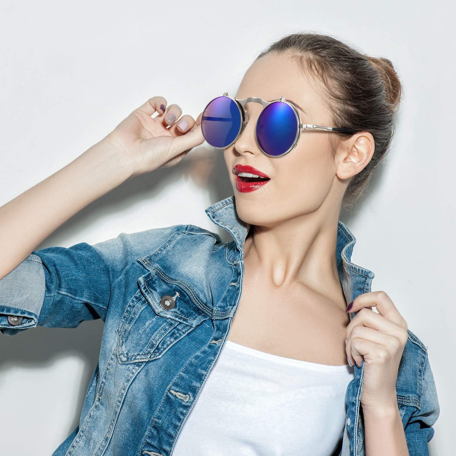 Gafas de Sol Plegables Retro Steampunk Frienda - 3 Colores