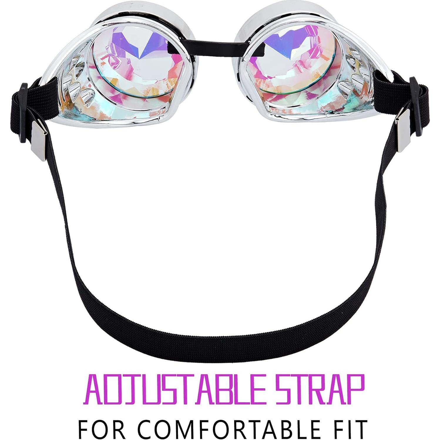Gafas de Kaleidoscopio LELINTA Ajustables para Cosplay y Halloween