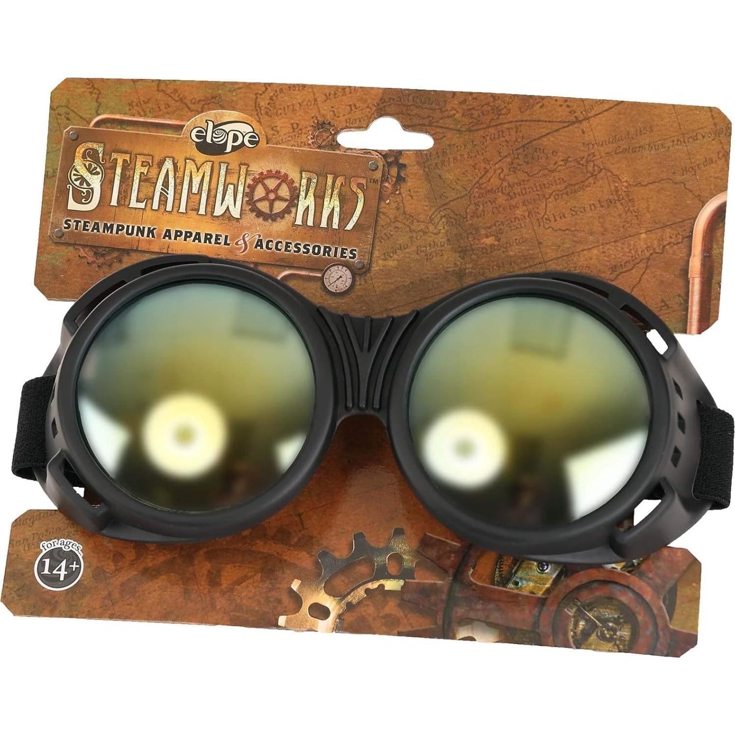 Gafas de Seguridad Elope Negras con Lentes Espejados Ámbar