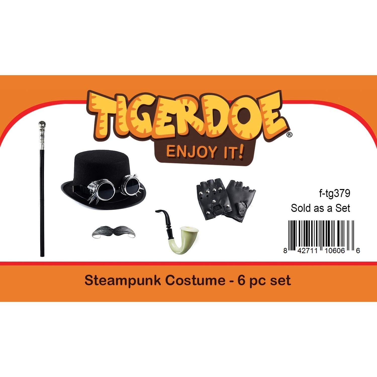 Set de Disfraz Steampunk Tigerdoe - Sombrero y Gafas