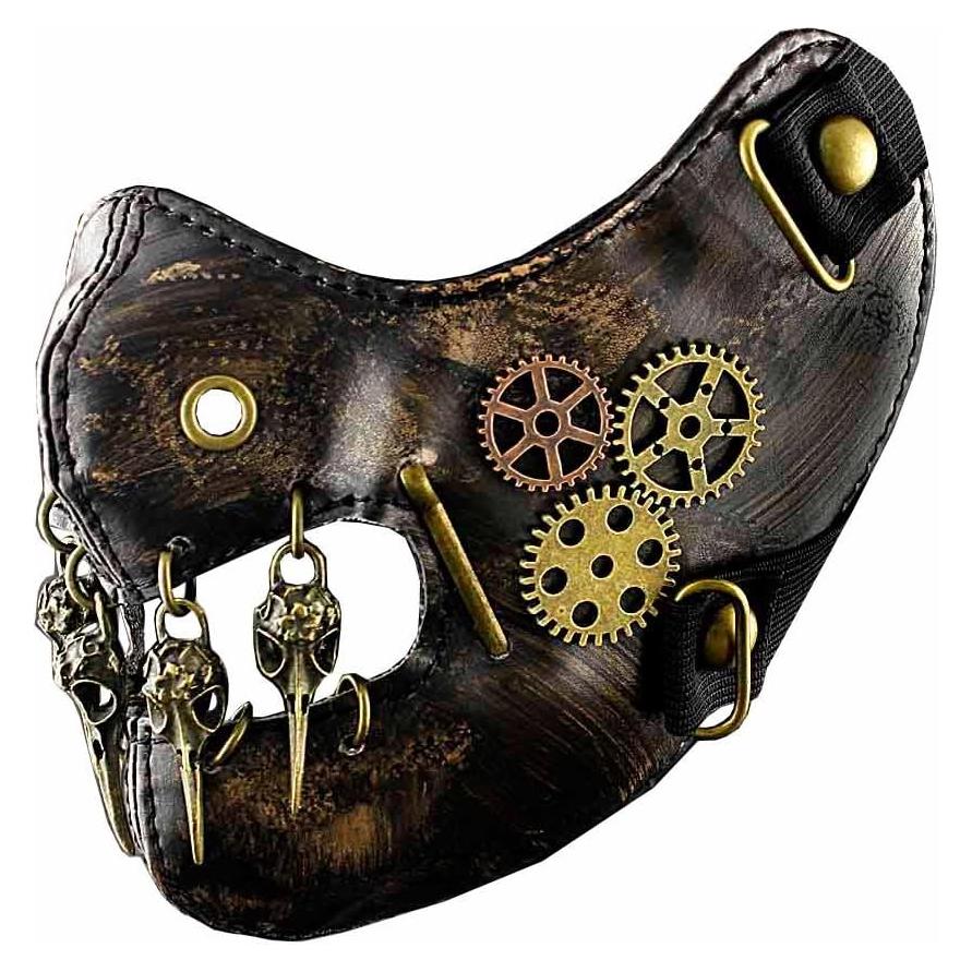 Máscara Steampunk Vintage de Engranajes para Hombres y Mujeres