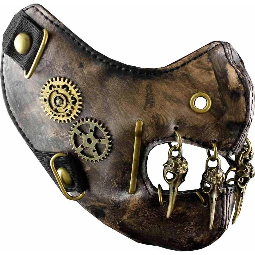 Máscara Steampunk Vintage de Engranajes para Hombres y Mujeres