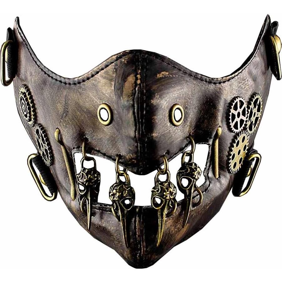 Máscara Steampunk Vintage de Engranajes para Hombres y Mujeres