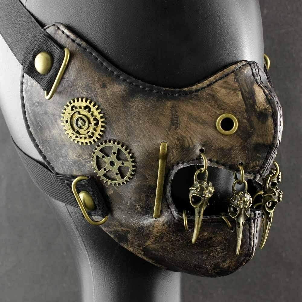 Máscara Steampunk Vintage de Engranajes para Hombres y Mujeres