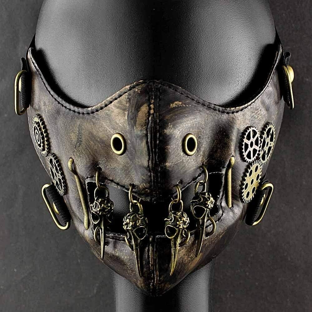 Máscara Steampunk Vintage de Engranajes para Hombres y Mujeres