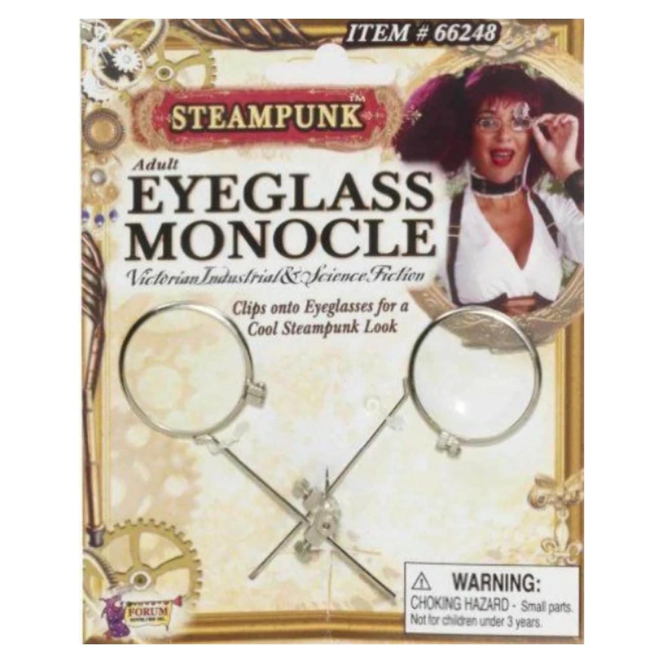 Monóculo Steampunk Forum Novelties Clip-On para Gafas