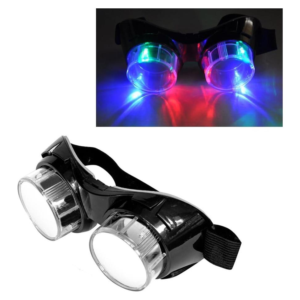 Gafas LED Steampunk Luwint Multicolor para Fiestas y Disfraces