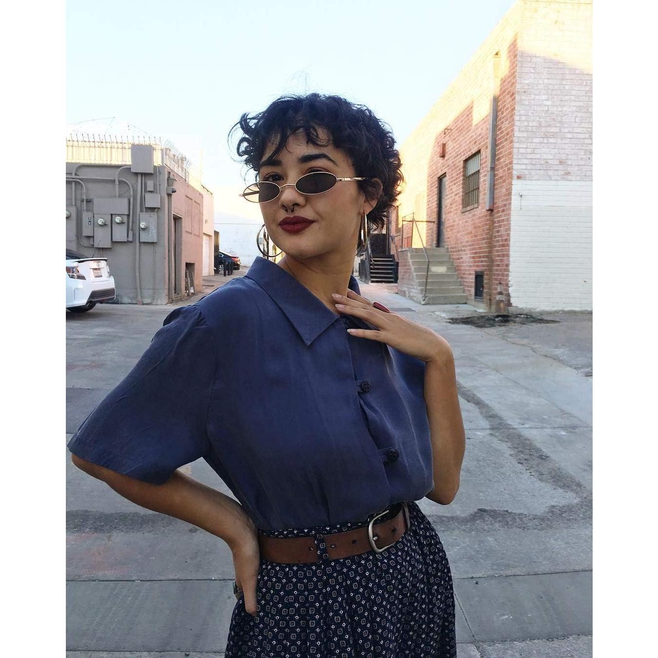 Gafas de Sol Vintage Ovaladas Coasion UV400 Marco Metal