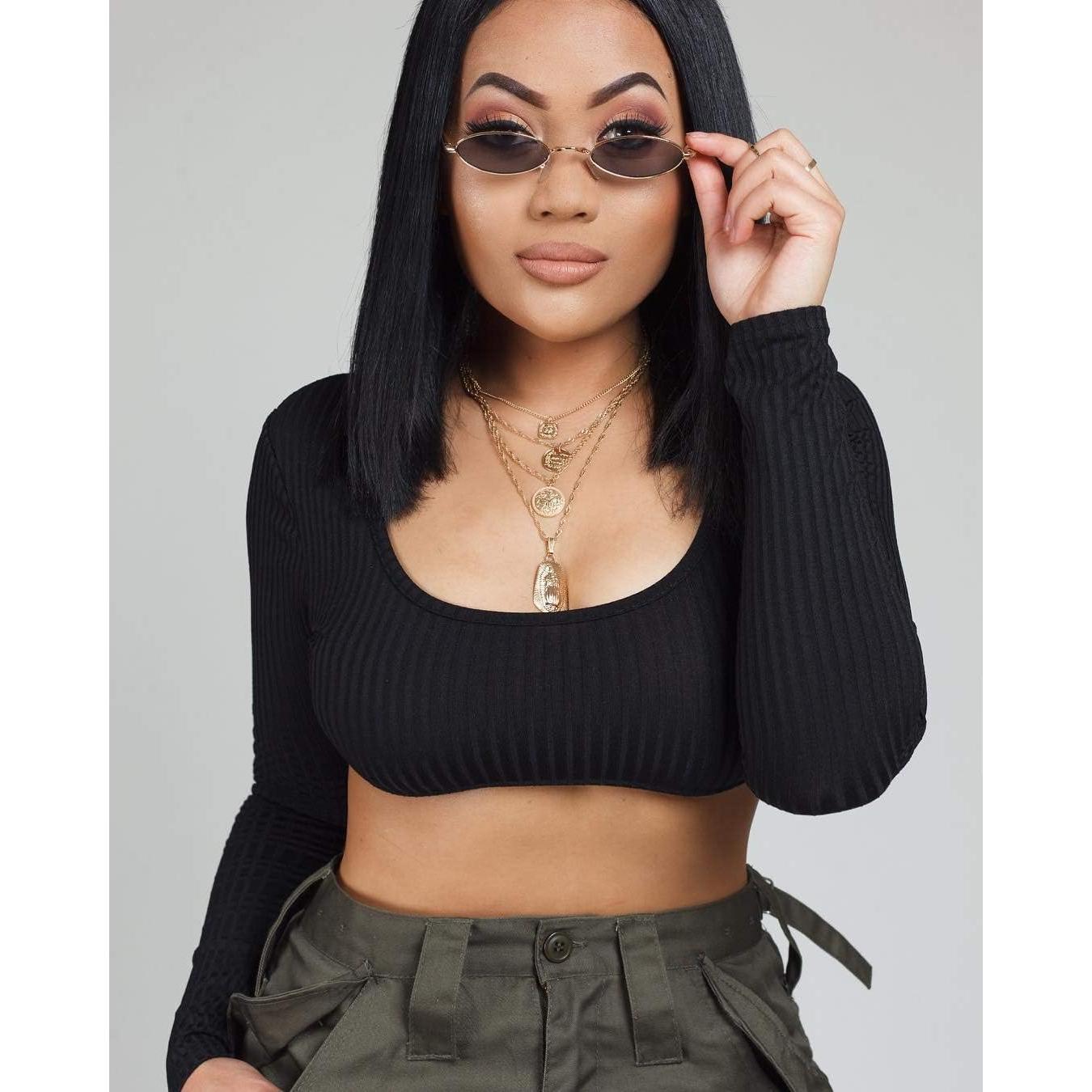 Gafas de Sol Vintage Ovaladas Coasion UV400 Marco Metal