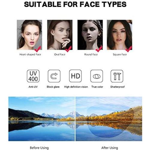 Gafas de sol redondas retro HYLLE flip-up UV 100% para hombres y mujeres