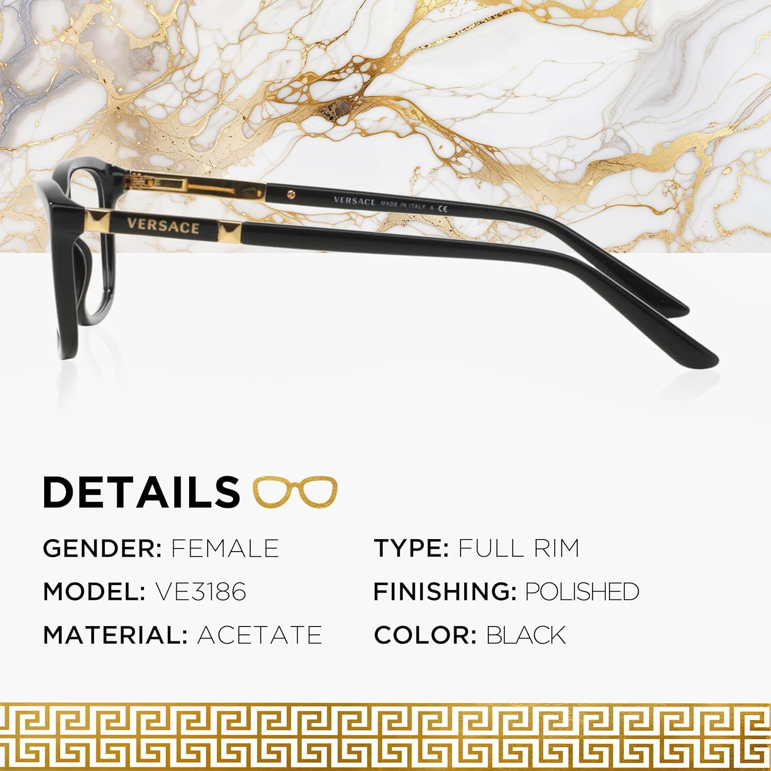 Gafas Versace VE3186 No Polarizadas Mujeres Acetato Mariposa