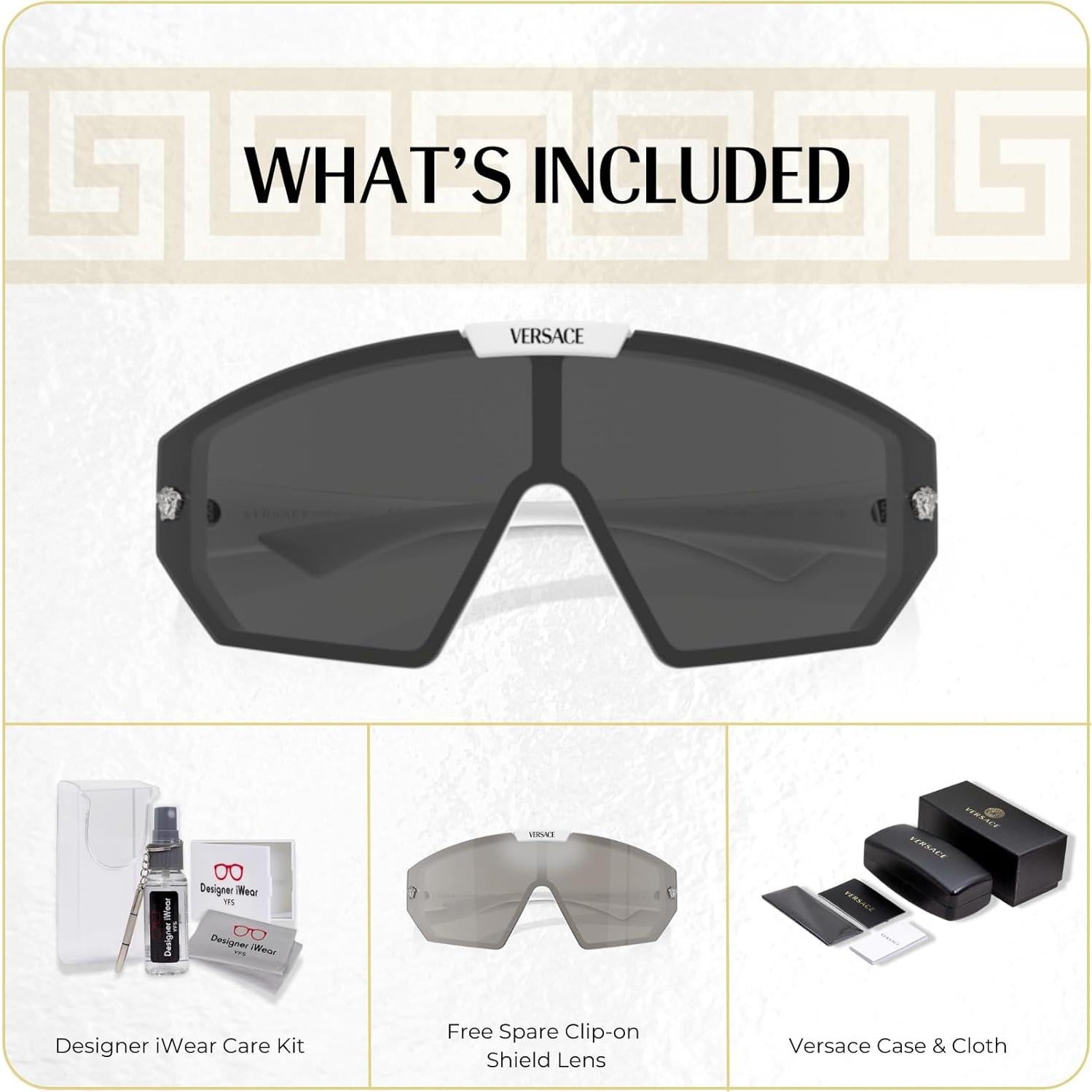 Gafas de sol Versace VE4461 Unisex con Lente de Repuesto