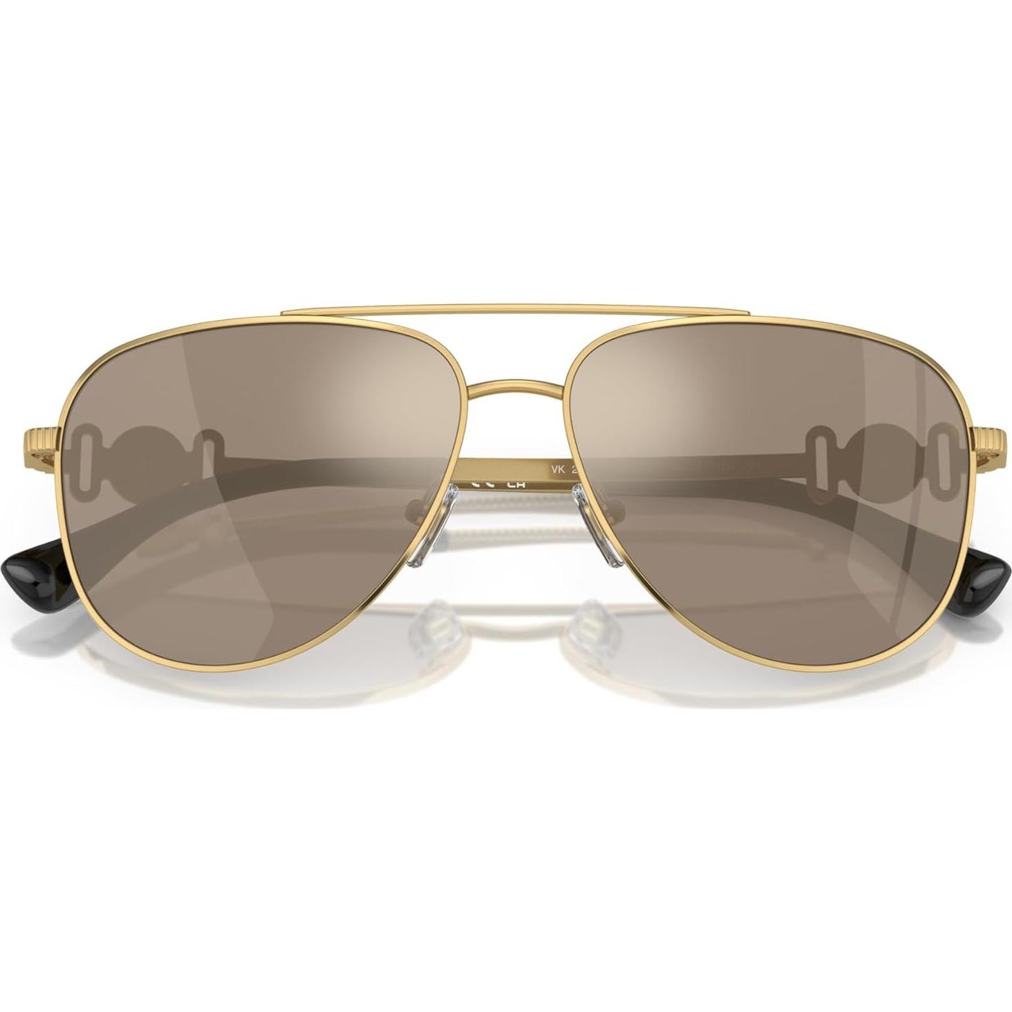 Gafas de sol Versace para niños marco dorado lentes espejo 52mm