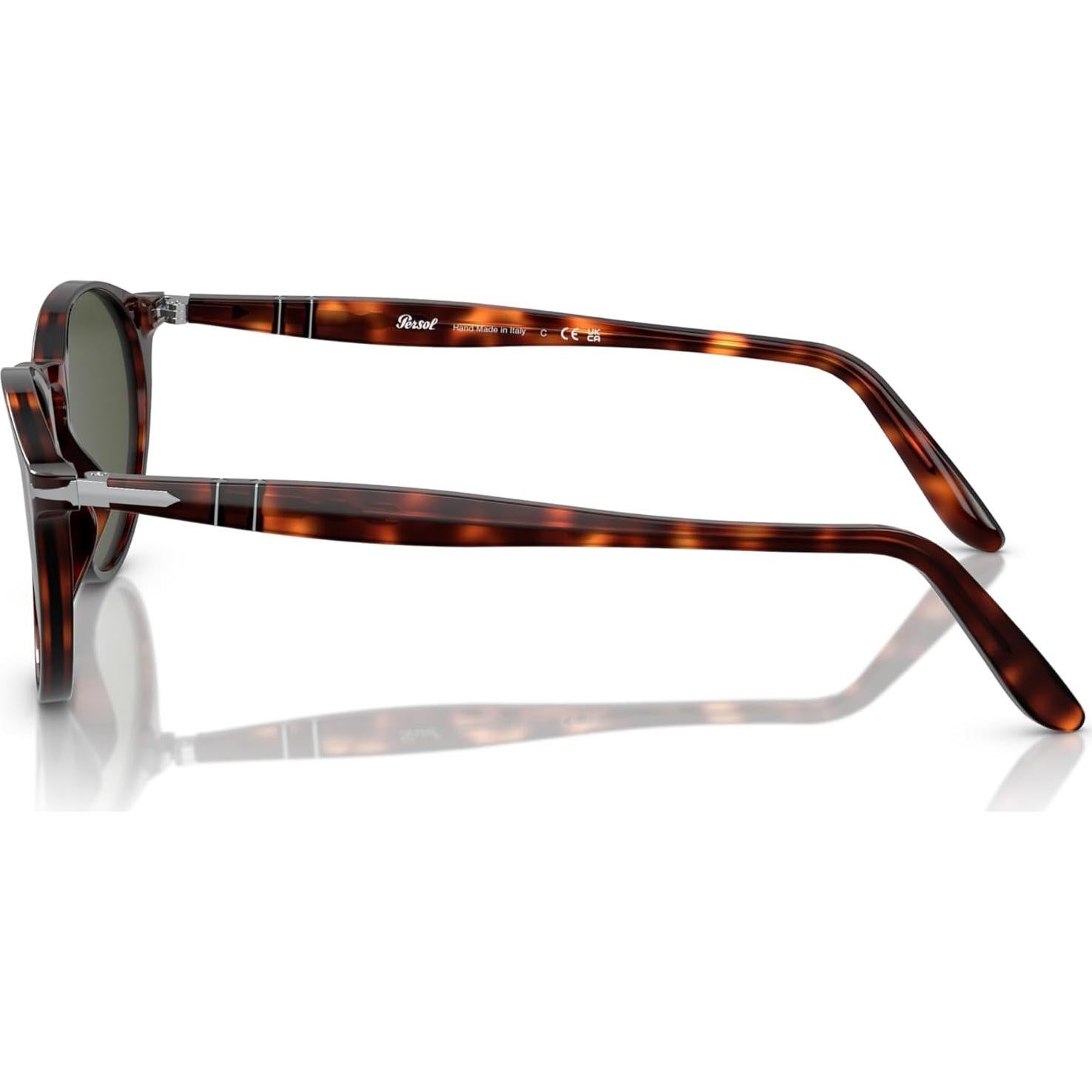 Gafas de Sol Redondas Persol PO3092SM Havana Verde 50mm