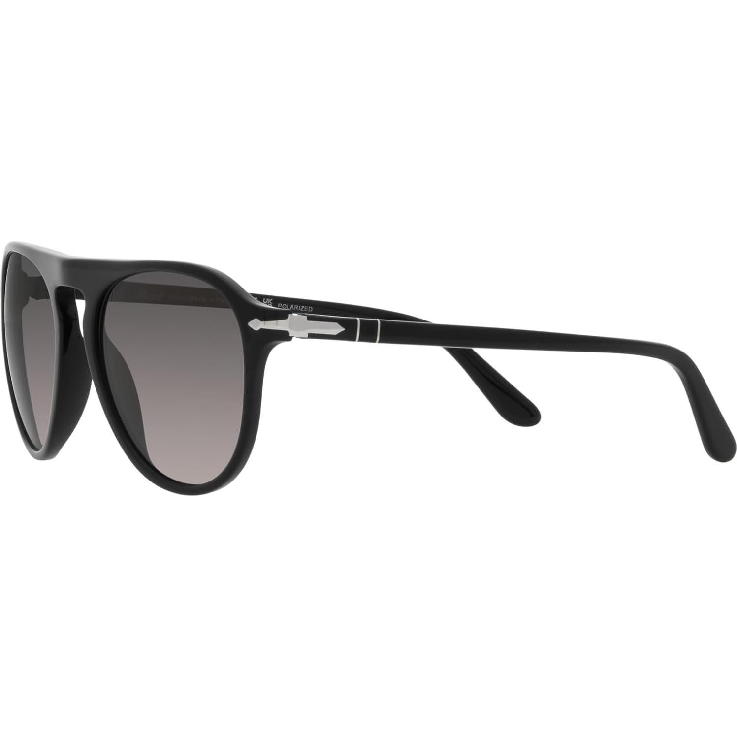 Gafas de sol aviador Persol PO3302S para hombres - Negro/Gris