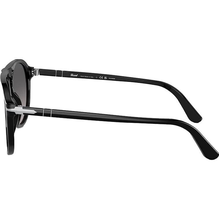 Gafas de sol aviador Persol PO3302S para hombres - Negro/Gris