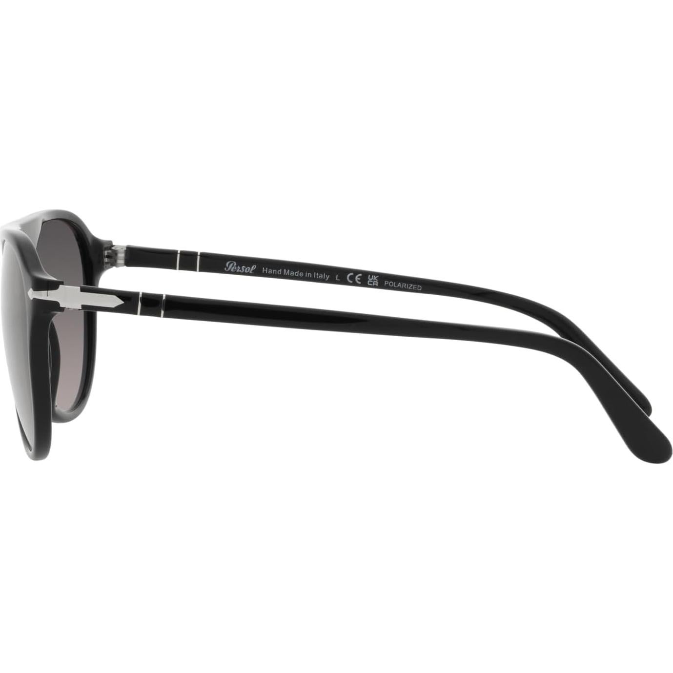 Gafas de sol aviador Persol PO3302S para hombres - Negro/Gris